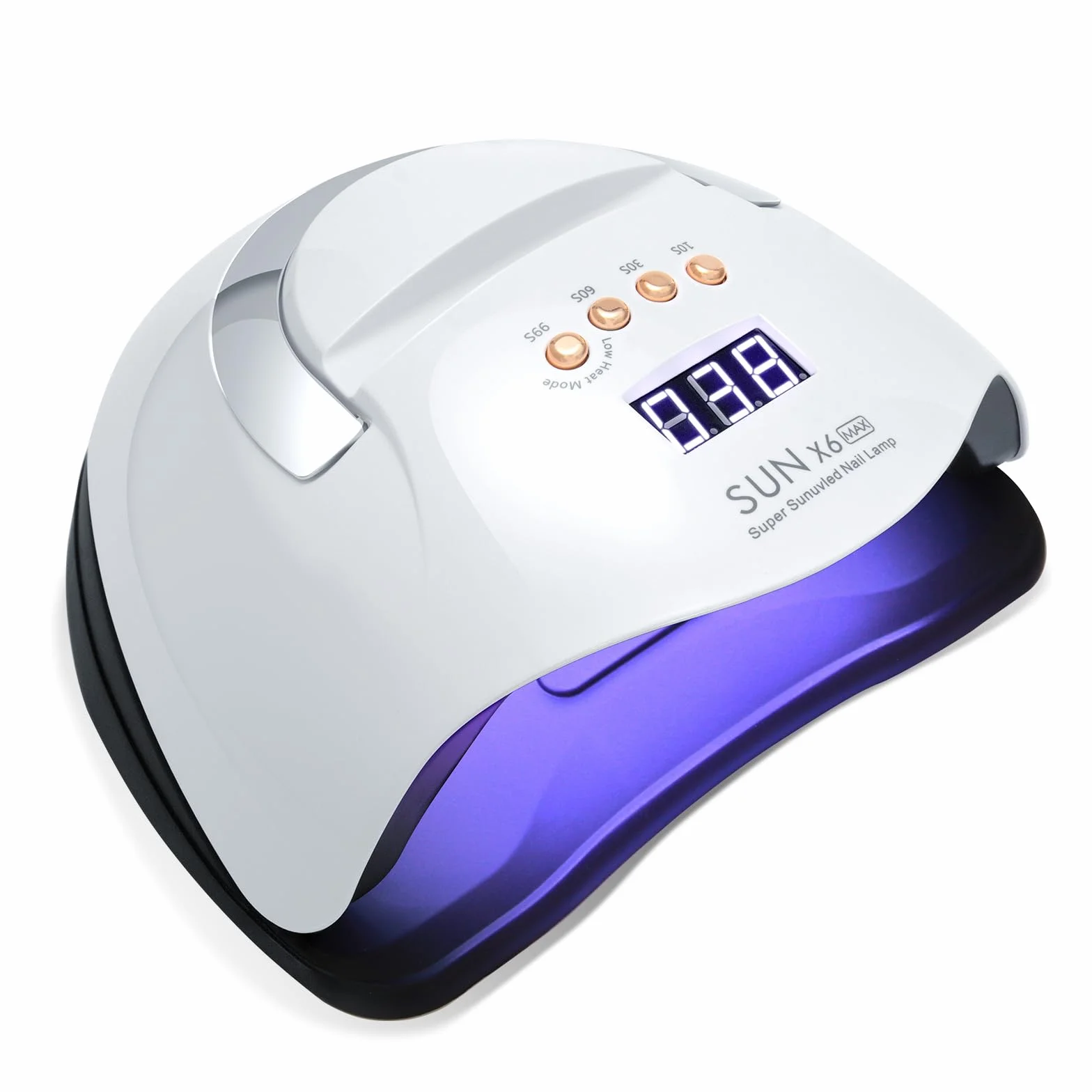 Lampe UV Ongles Gel, 220 W Lampe UV Ongles, Lampe LED Ongle avec 66 Perles LED, Machine Ongle UV à Capteur Automatique avec 4 Minuteries