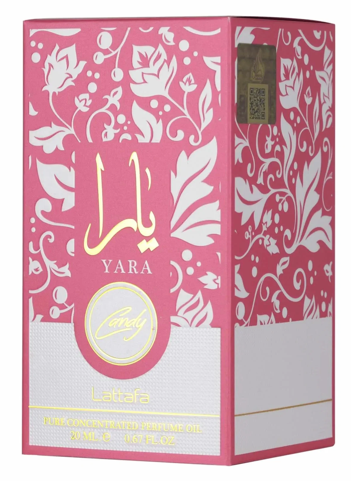 Lattafa Yara Candy – Fruité, doux, floral, musqué – Huile parfumée concentrée pure pour femme, parfum longue durée 20 ml
