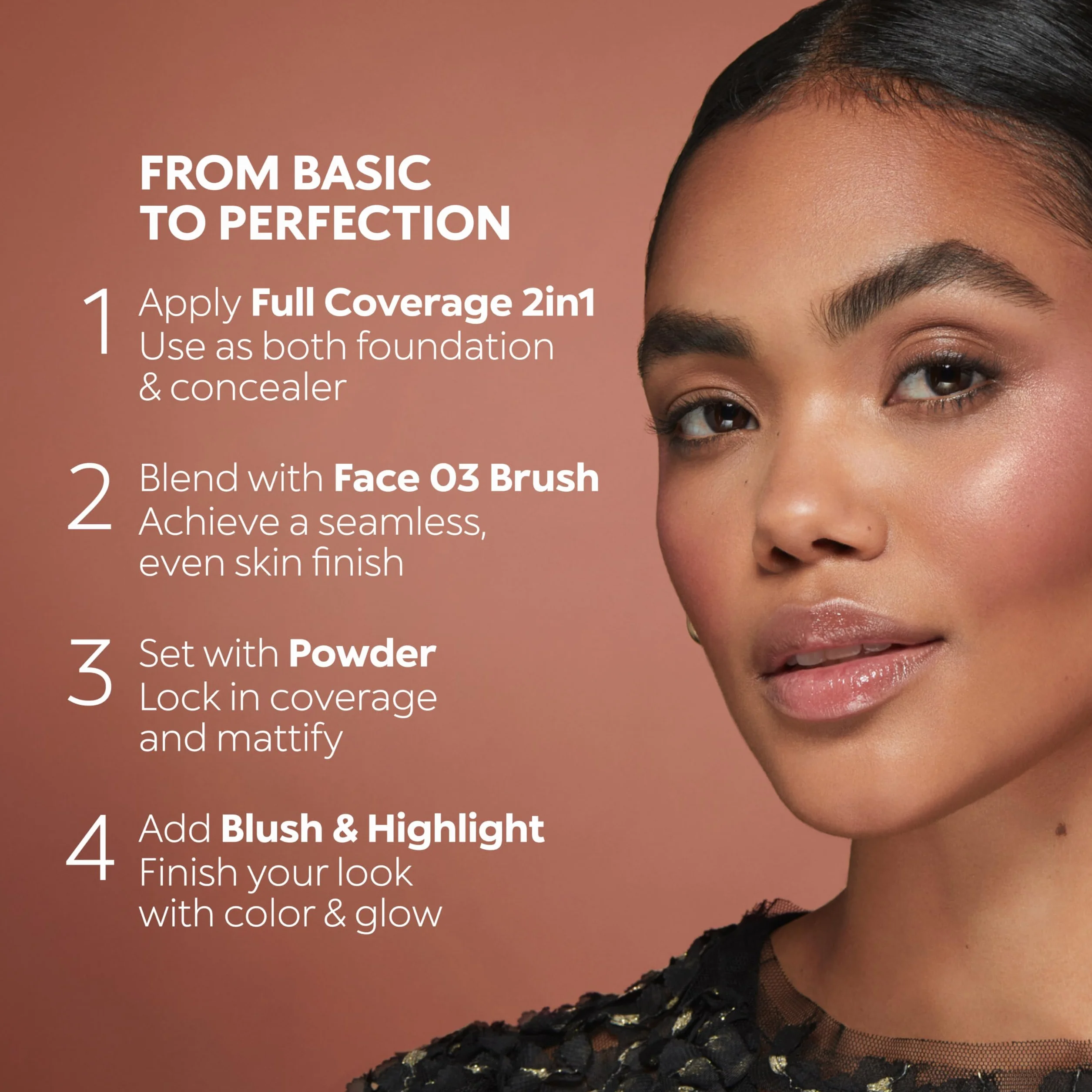 KIKO Milano Full Coverage 2-in-1 Foundation & Concealer 01 - WR 01