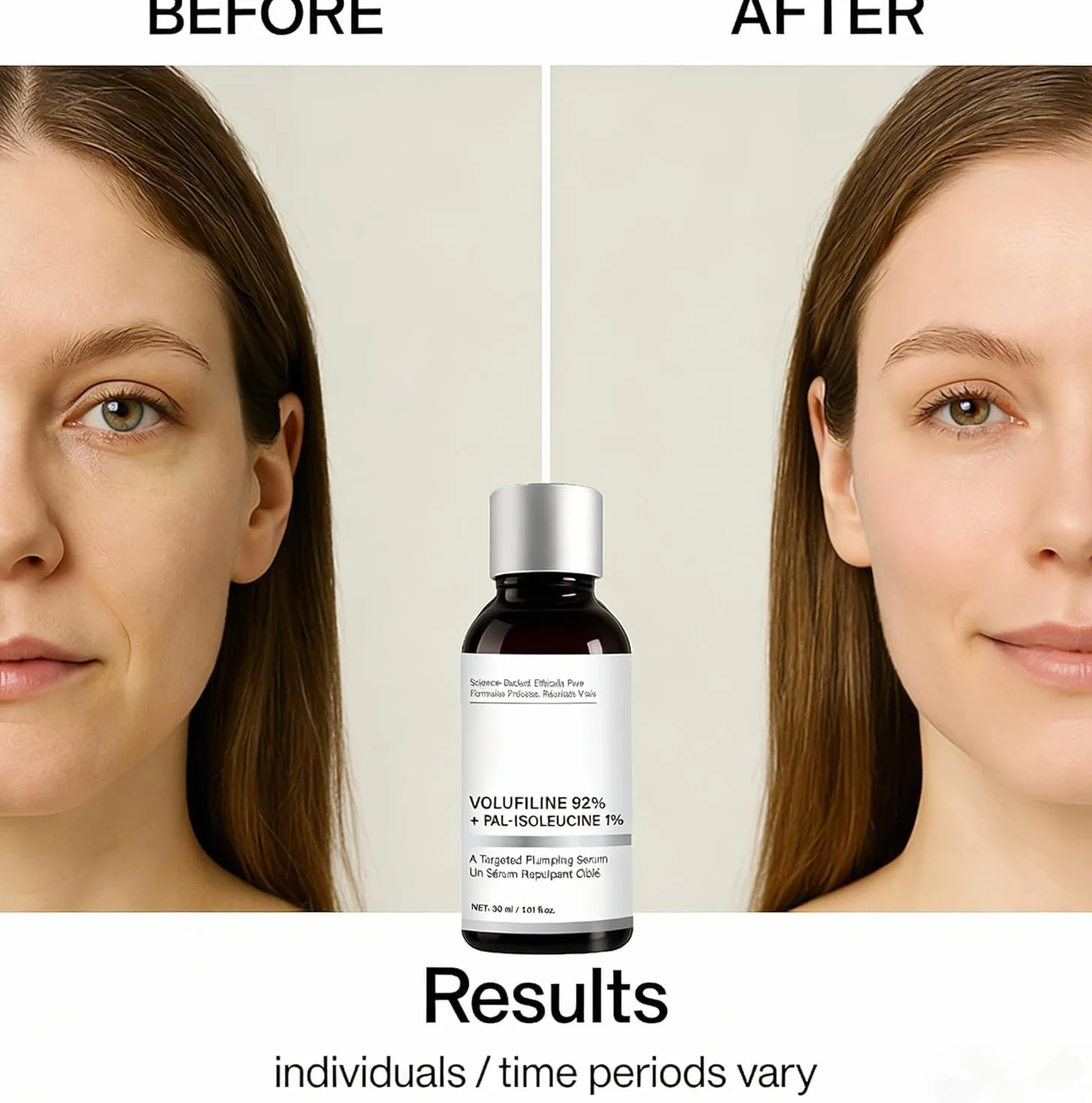 Sérum Volumateur Volufiline 92% — Hydratant léger anti-rides peaux creuses