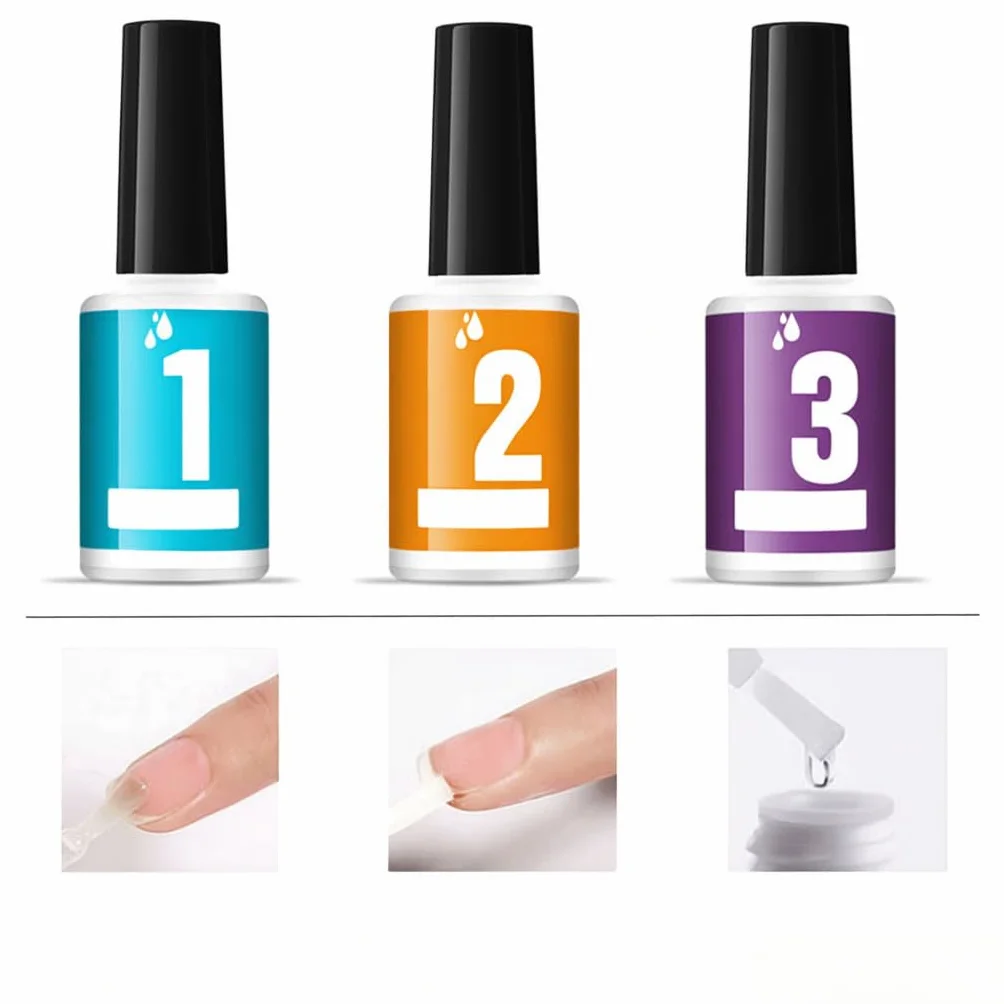 Kit de poudre de plongée à ongles 6 couleurs avec base activateur et top coat pour manucure française sans lampe UV/LED