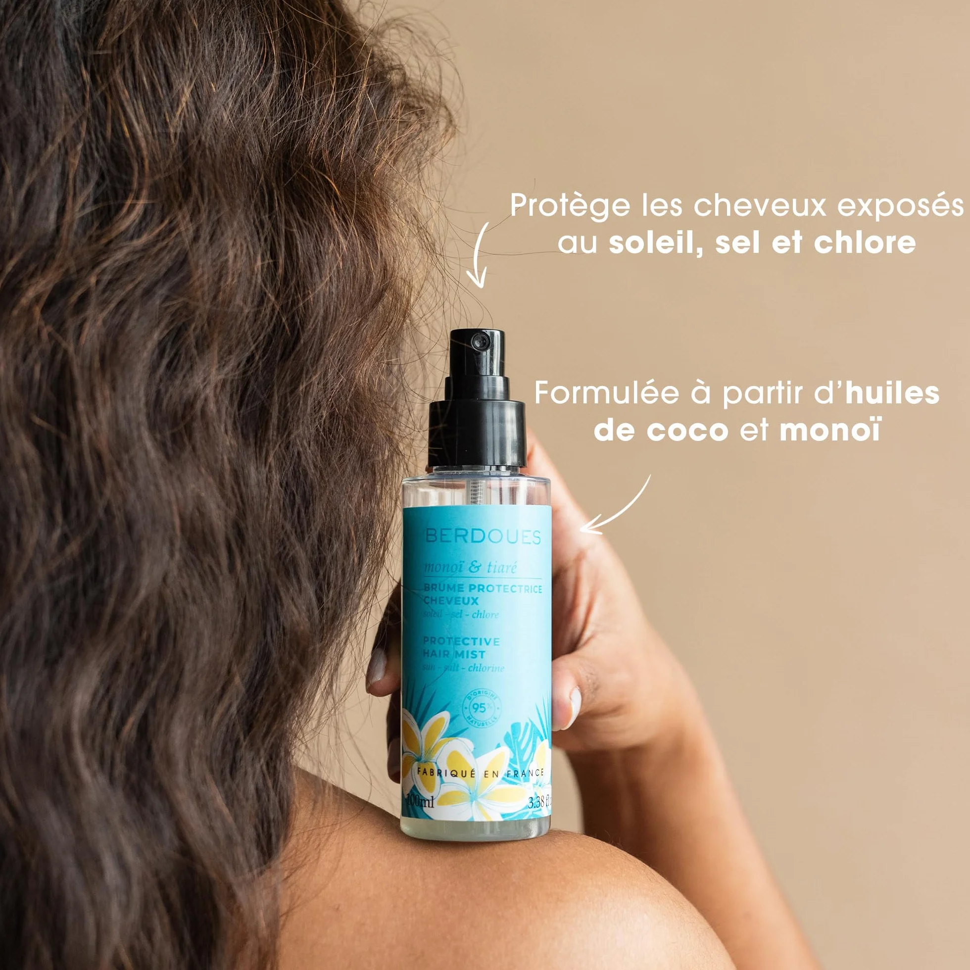 BERDOUES Brume protectrice cheveux Monoï Tiaré 100ml