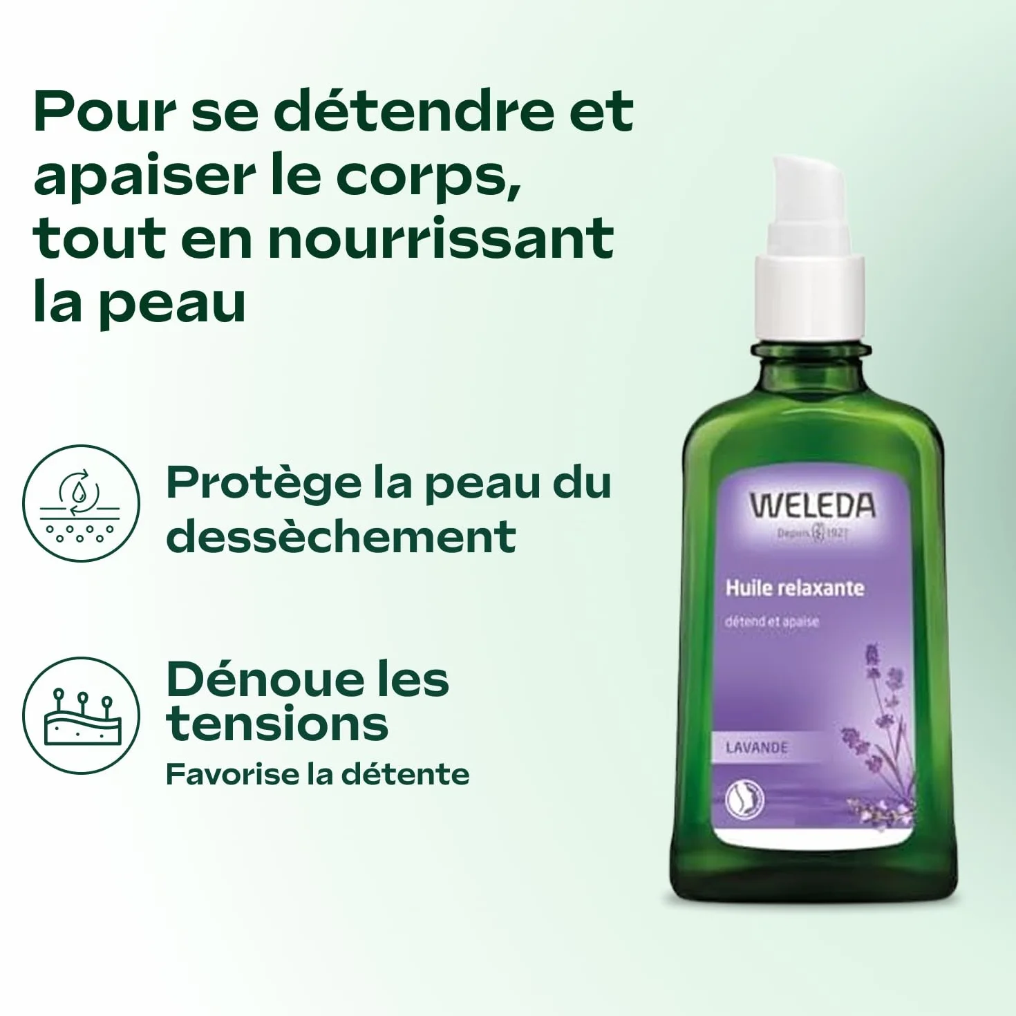 WELEDA Huile relaxante à la Lavande 100ml Vegan NATRUE