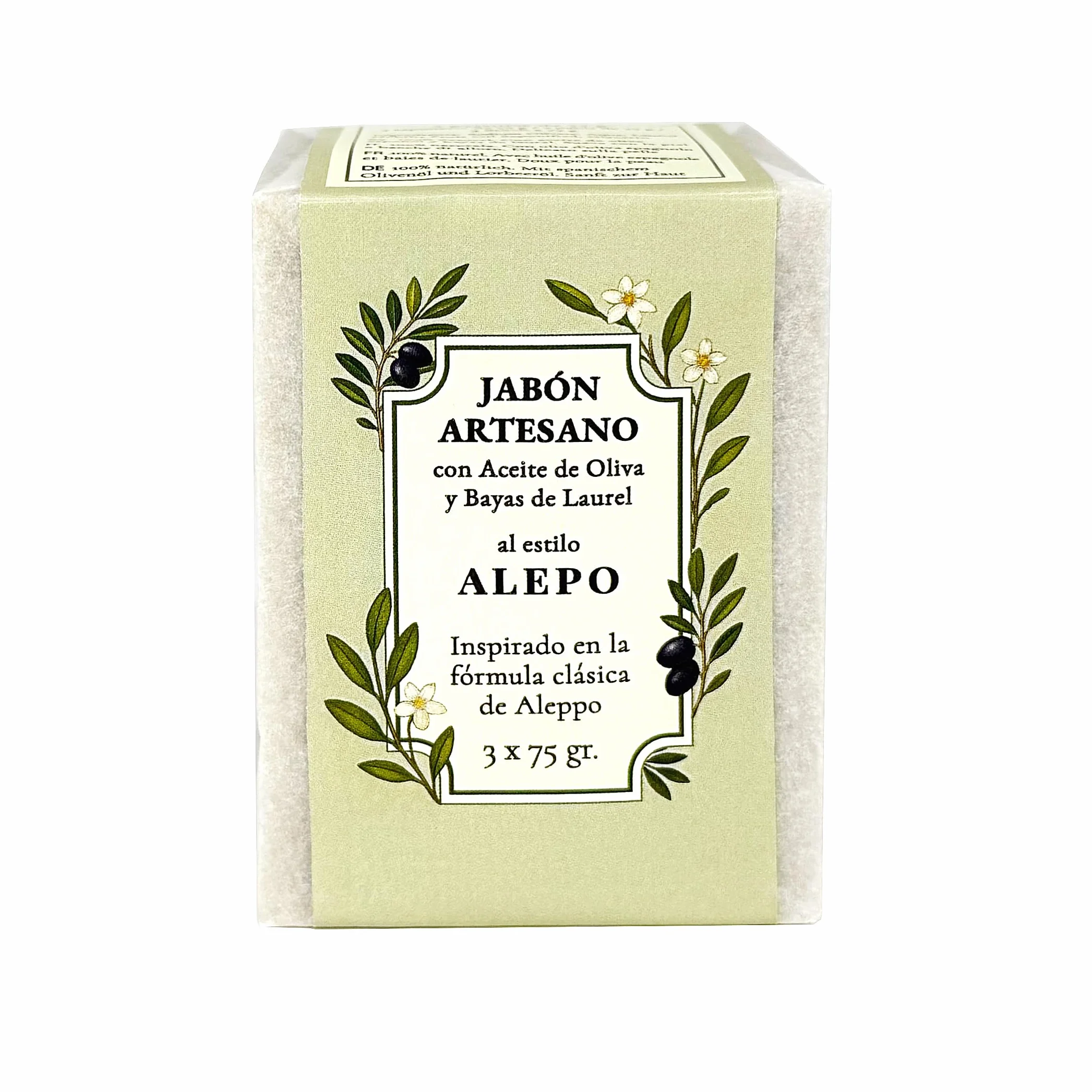 Savon d'Alep naturel huile d'Olive laurier antiseptique 3 savon solide corps peaux sensibles acné