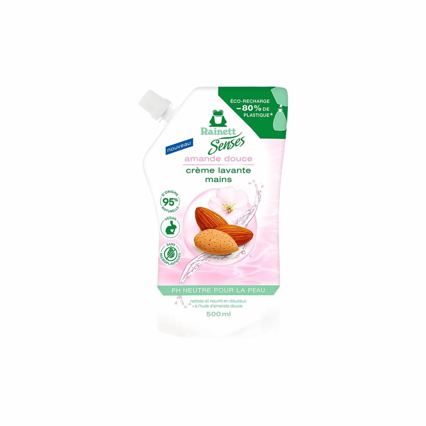 RAINETT Senses Savon Mains Amande Douce Eco-Recharge 500 ml