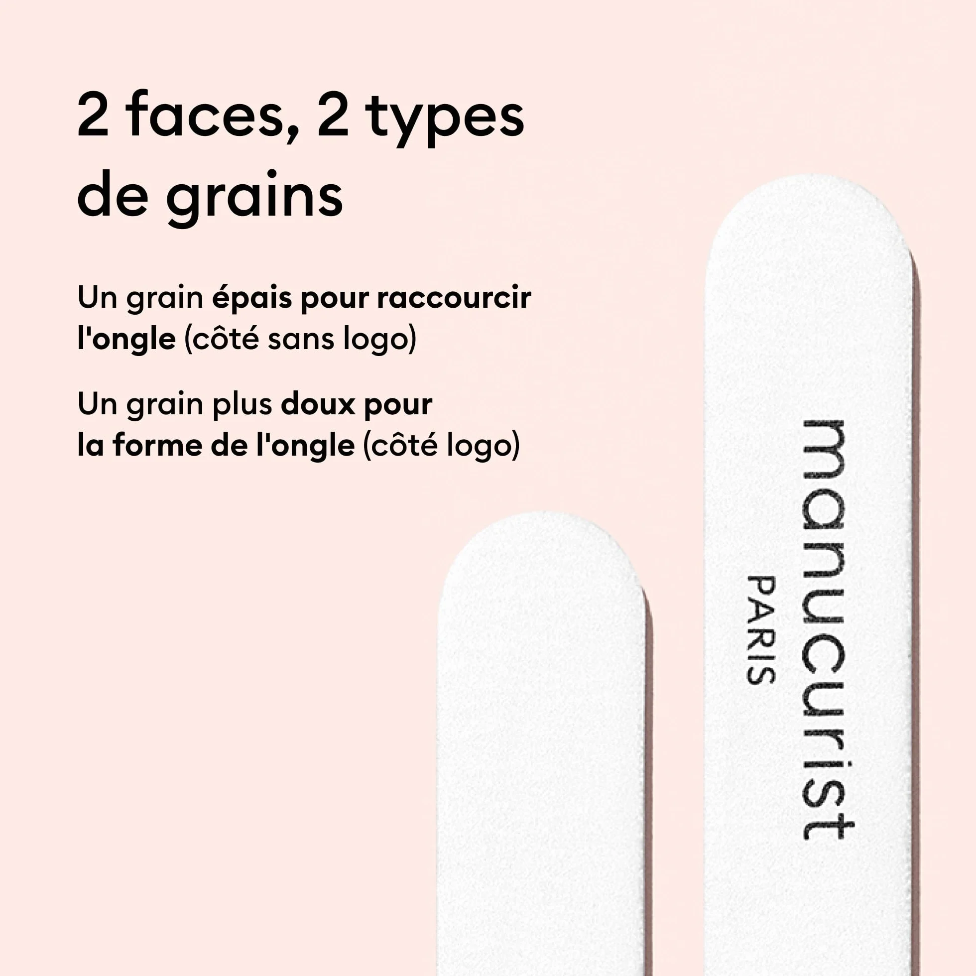 Lot de 5 Limes à Ongles Professionnelles Double Face 100/180 Réutilisables