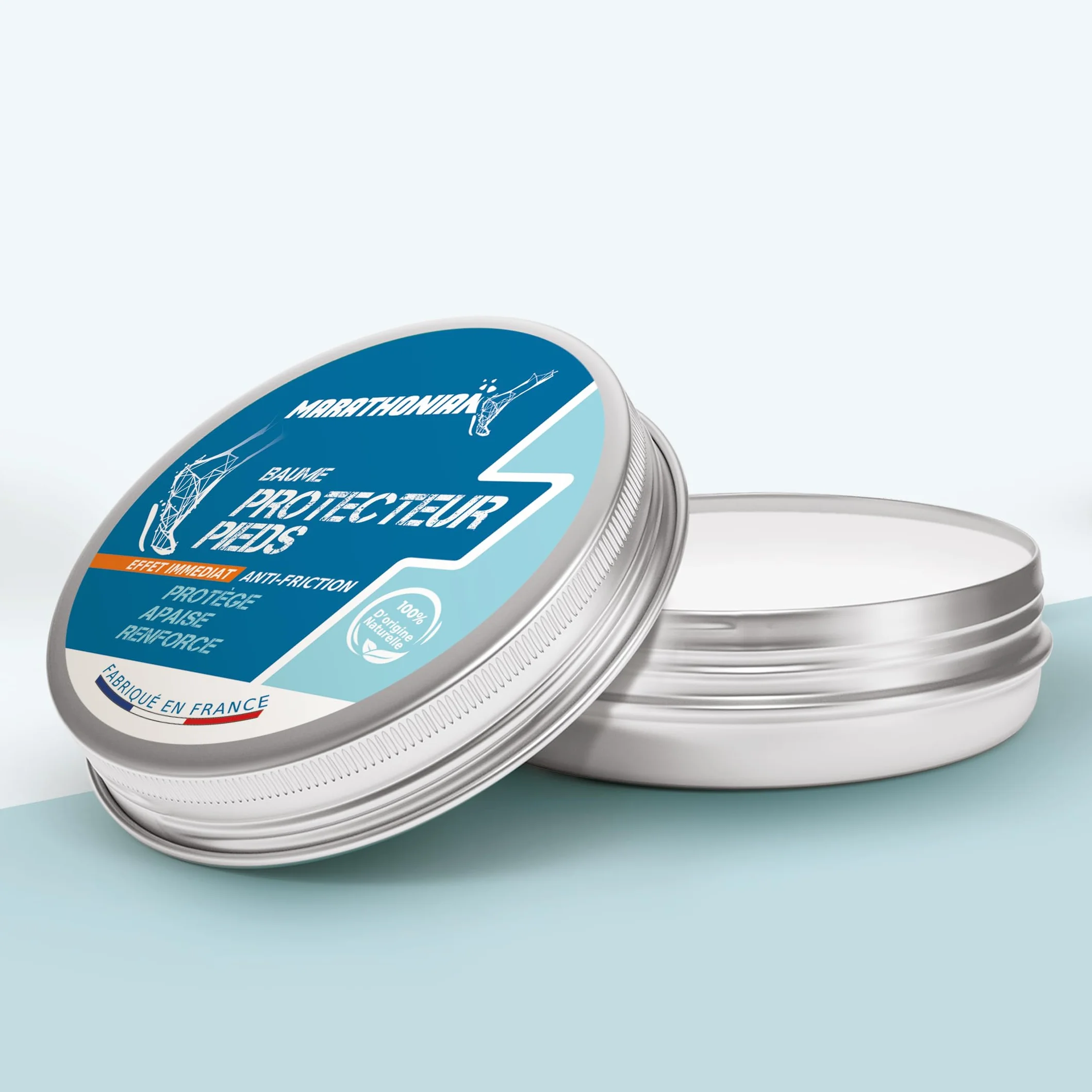 Baume Protecteur Pieds 3 en 1 Anti-frottement 100% Naturel Fabriqué en France