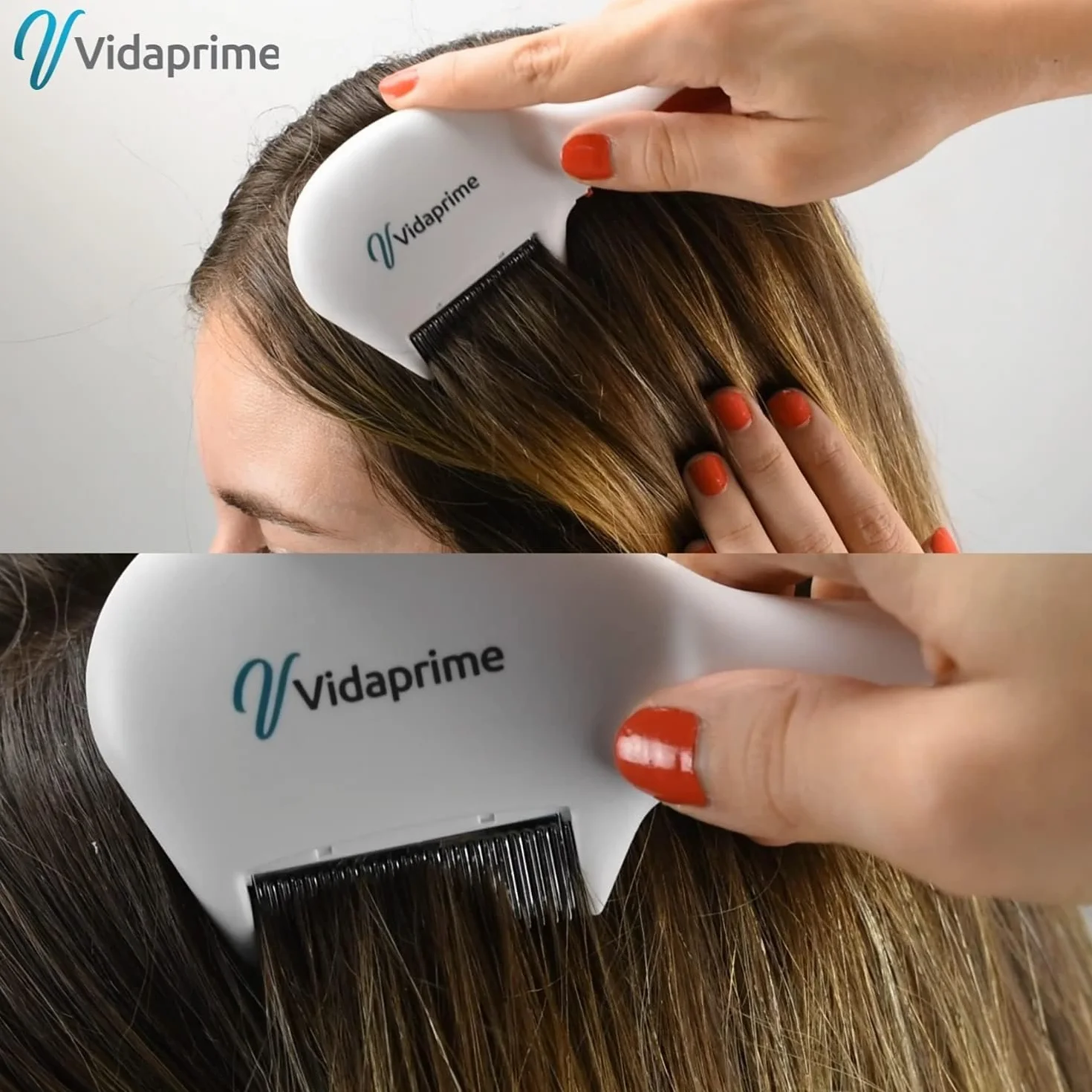 Vidaprime PEIGNE ELECTRIQUE - Peigne Anti Lentes - Efficace - BrosseContre les Poux - Soin Cheveux Optimal