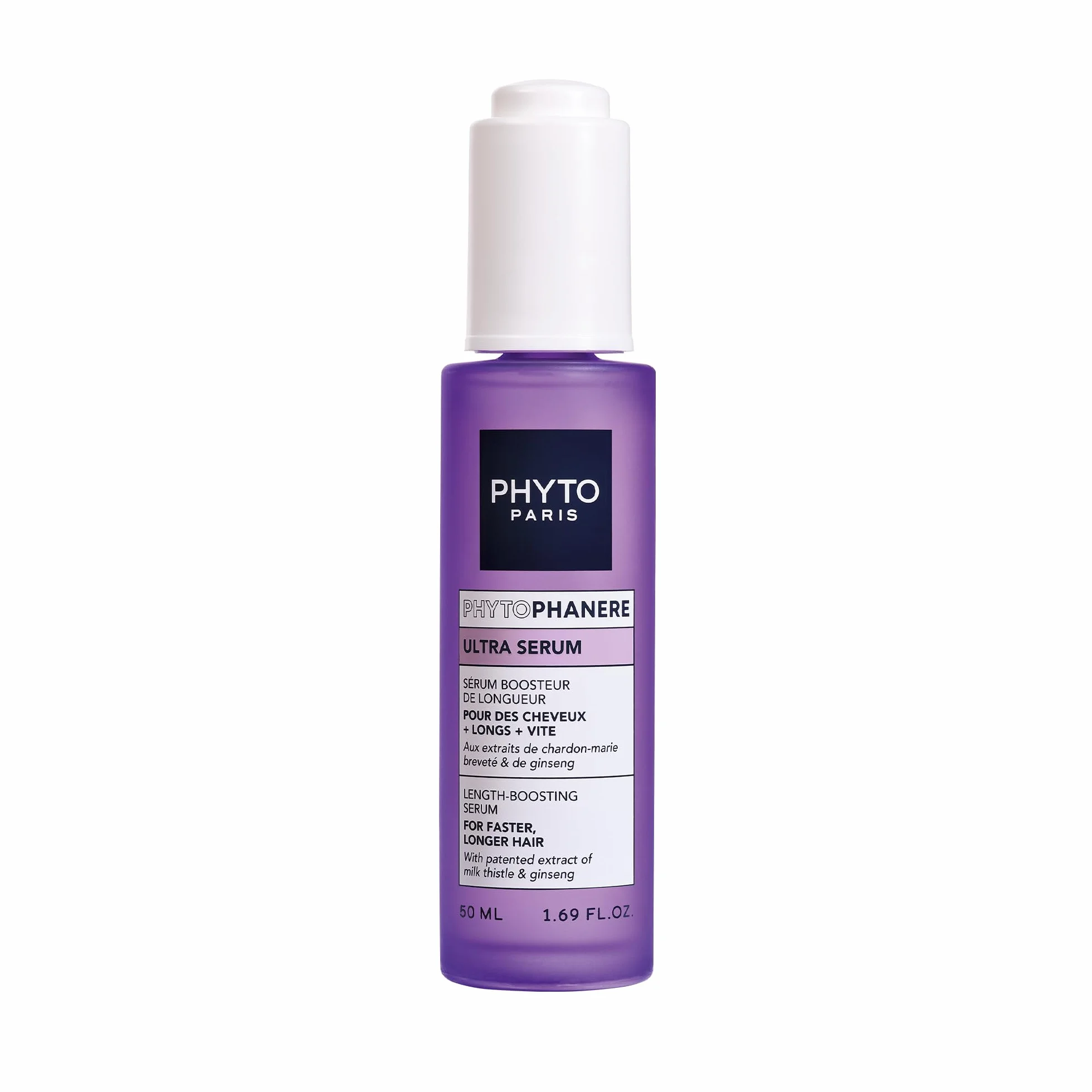 Phyto Paris - Phytophanere - Ultra Sérum Pousse Cheveux - 90% de Cheveux Plus Longs Plus Vite - Boosteur de Longueur - Cliniquement Prouvé - Extraits de Ginseng, Romarin, Vitamine B6Soin Sans Silicone