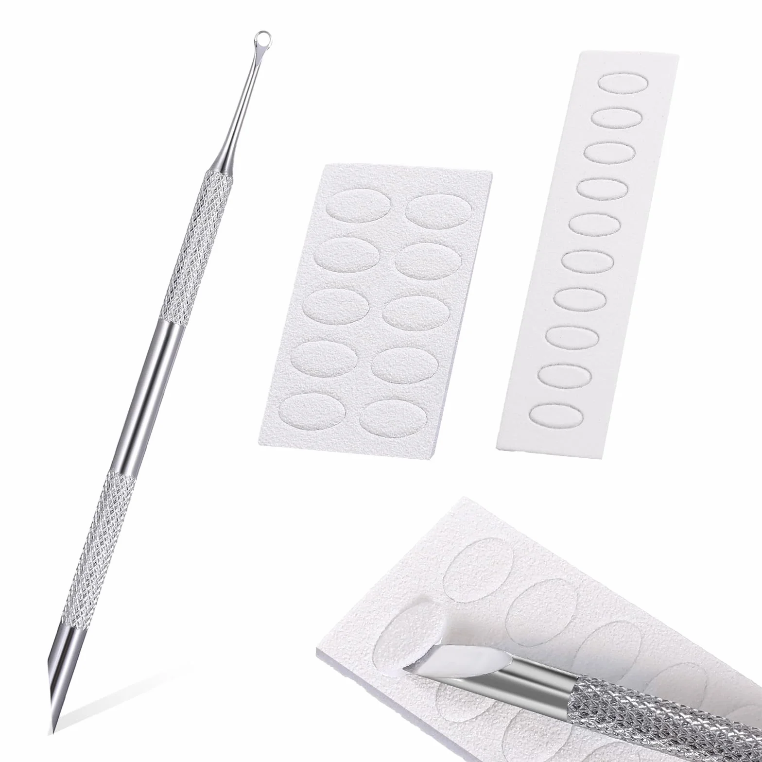 Coupe-cuticules en acier inoxydable Qianyu à double extrémité pour ongles