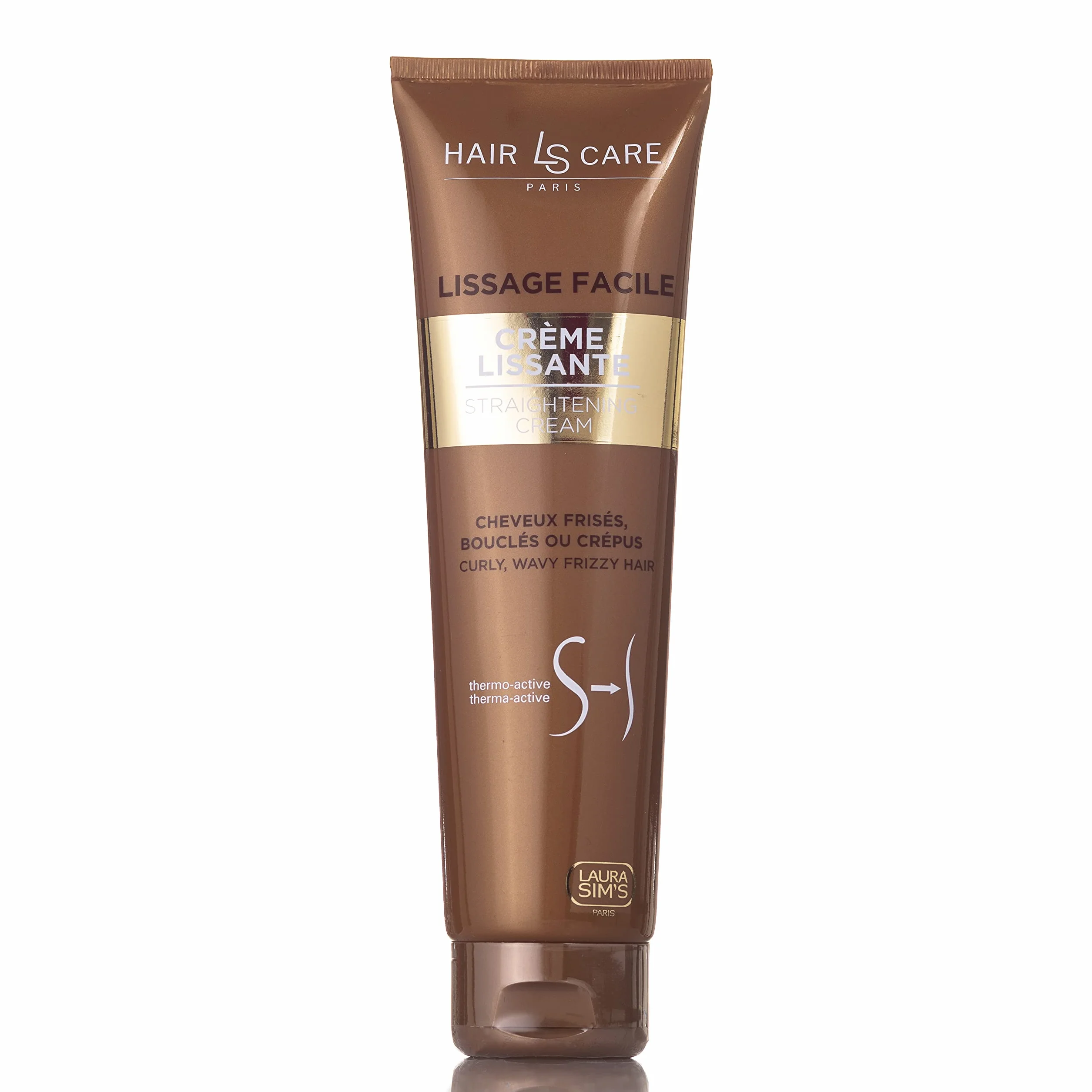 Steampod Crème Soin de Lissage Fluide Thermo-active sans Rinçage Protection Thermique 230° Cheveux Ondulés Bouclés Frisés Crépus 150 ml