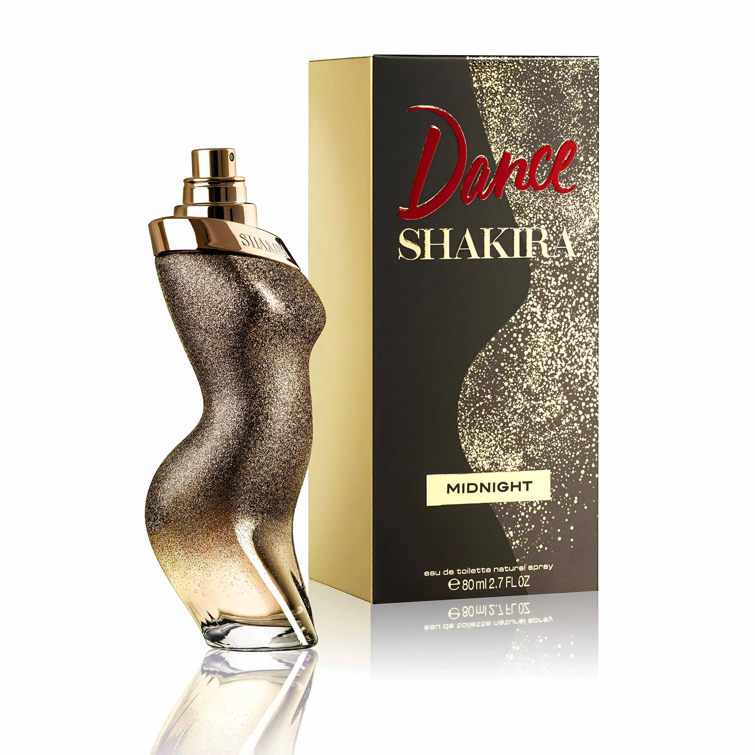 Shakira Perfume - Dance Midnight by Shakira for Women - Long Lasting - Femenine, Charming and Romantic Fragance - Floral Gourmand Notes- Ideal for Day Wear - 80 ml