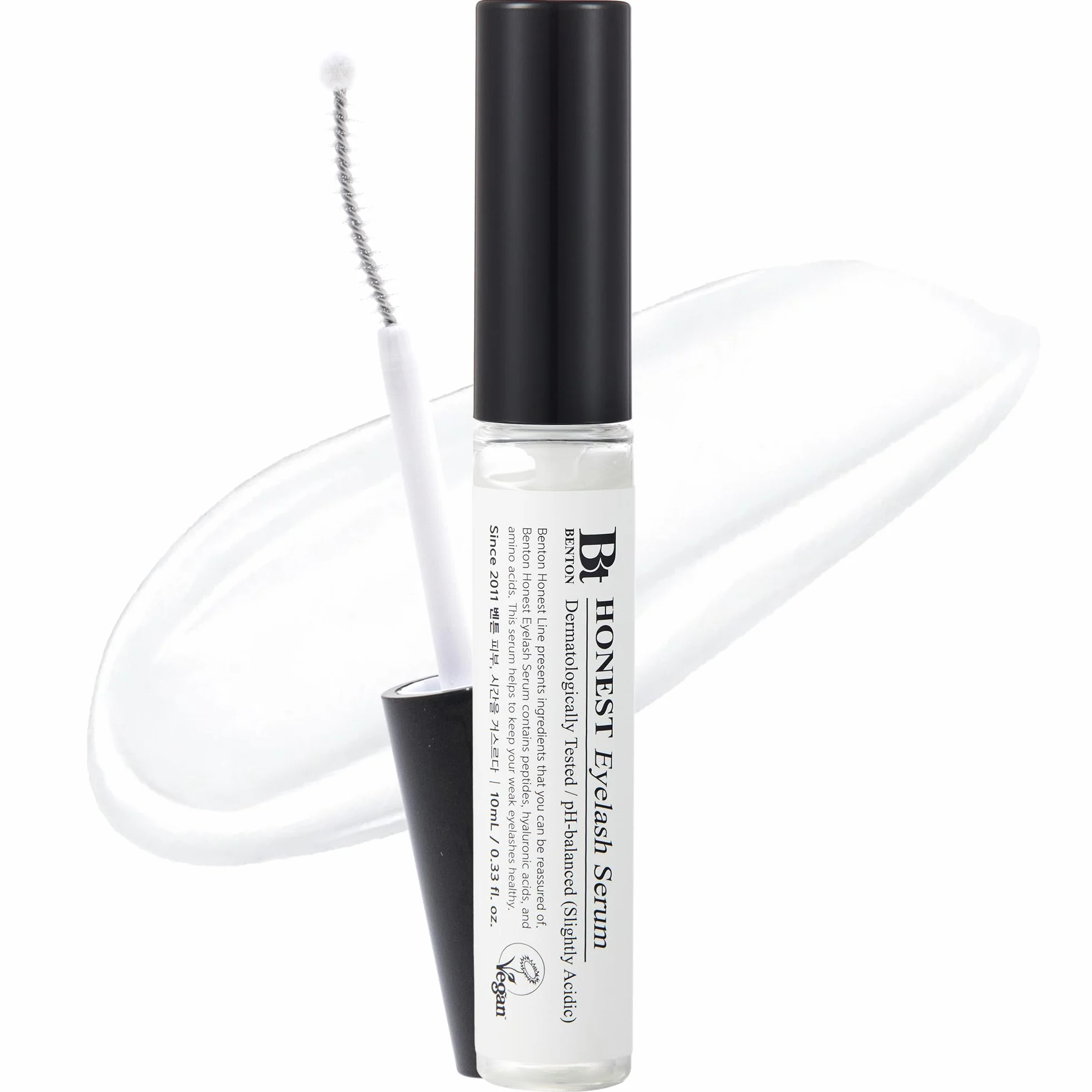 BENTON HONEST Sérum pour cils - Soin coréen pour les cils avec acide hyaluronique et peptides | Sérum de croissance pour les cils et les sourcils (10 ml)