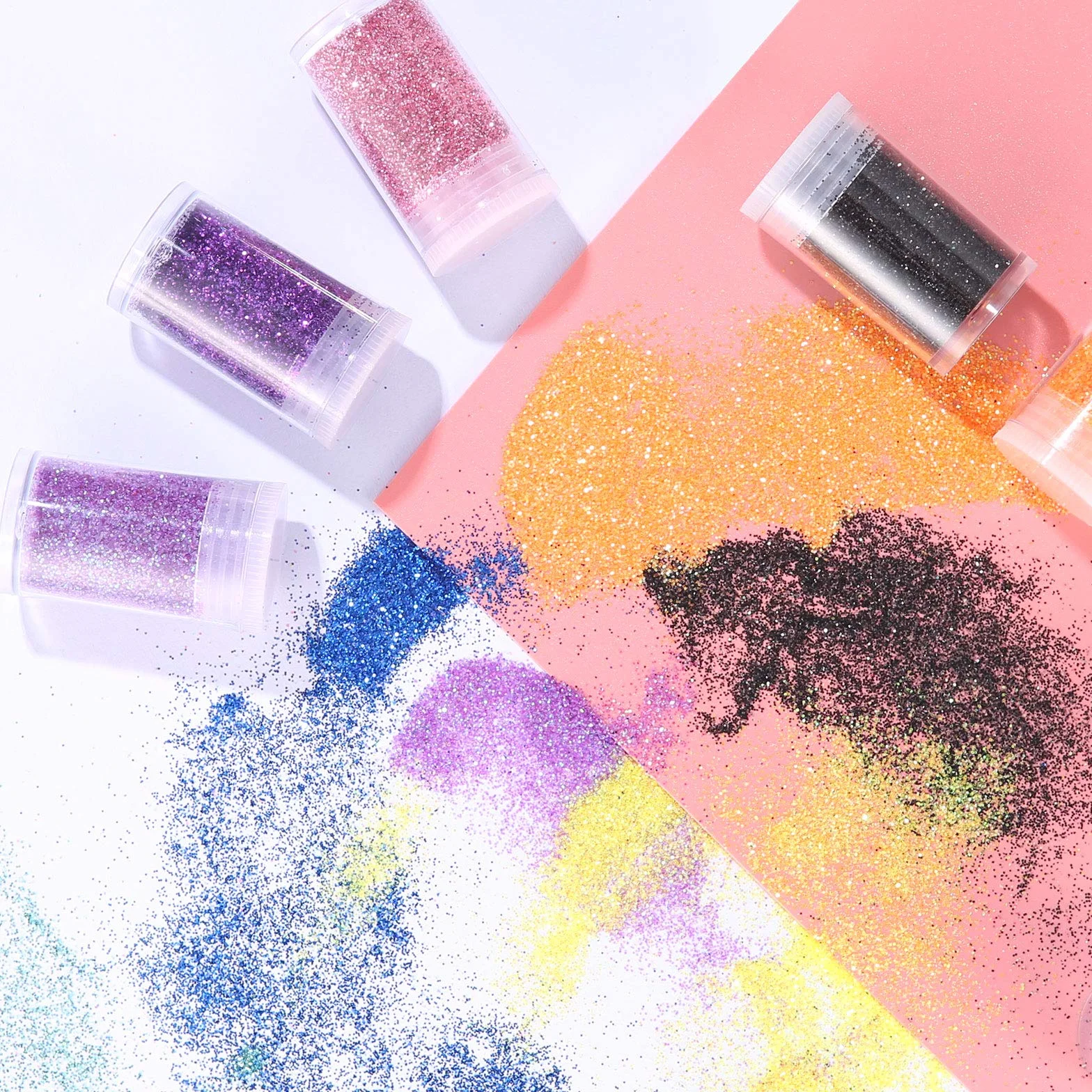 Poudre de Paillettes 36 Couleurs pour Nail Art Maquillage Cosmétiques Glitter Fines Enfant Loisirs Créatifs