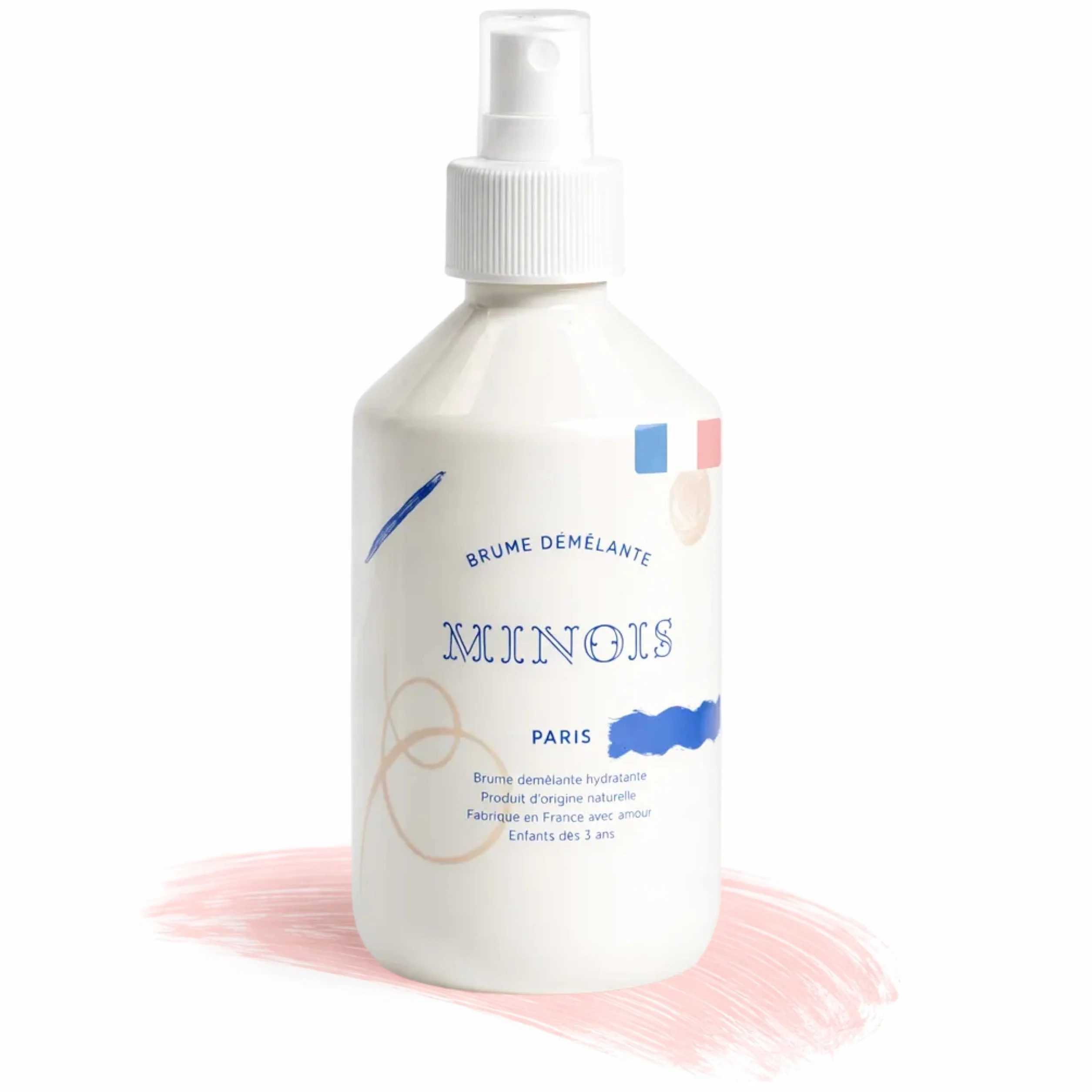 Minois Paris Brume Démêlante Enfant Tous Types de Cheveux Sans Rinçage 300ML Hydrate et Fortifie 98% Ingrédients d'Origine Naturelle Made in France