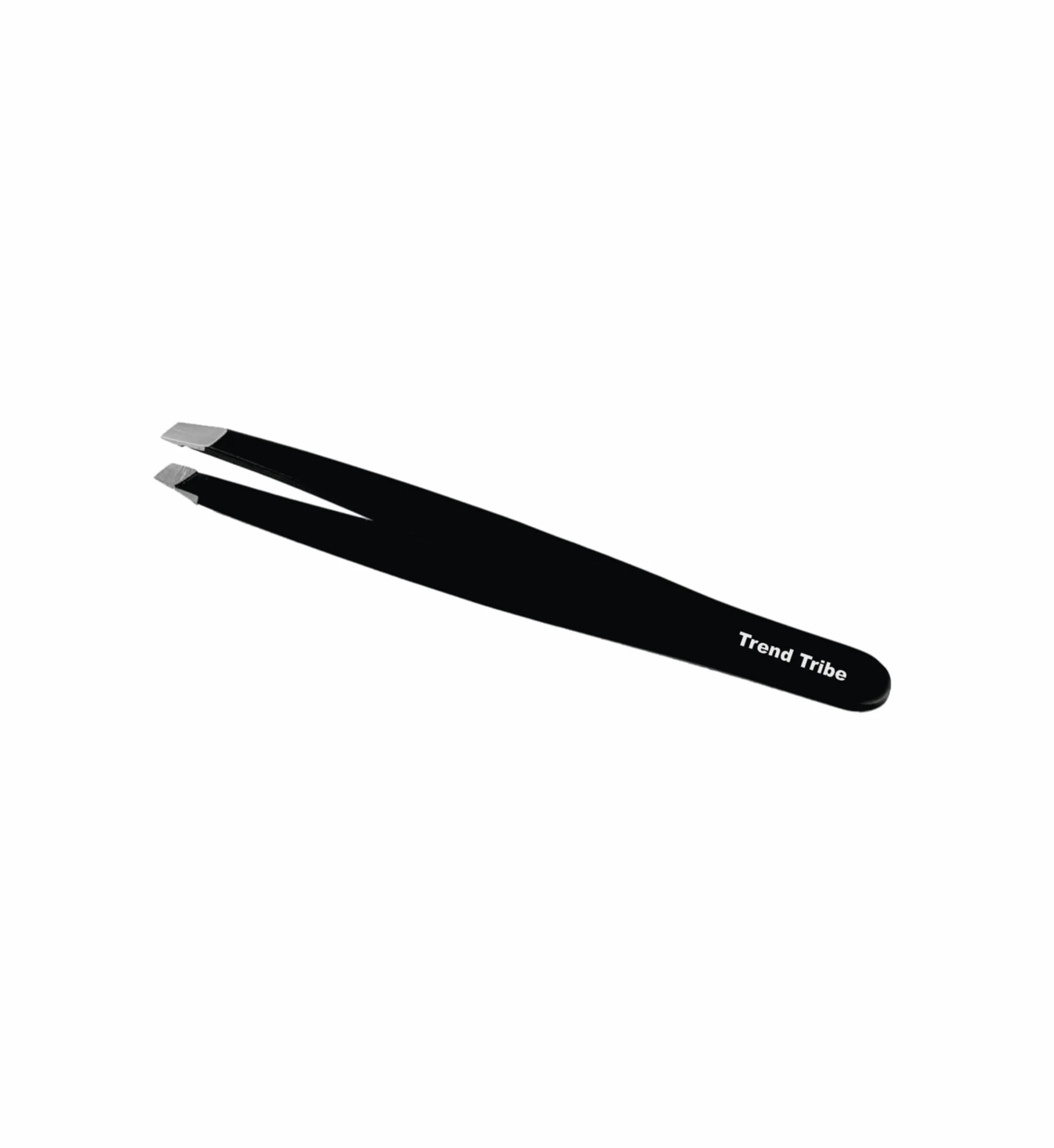 Pince à épiler les sourcils oblique professionnelle en acier inoxydable