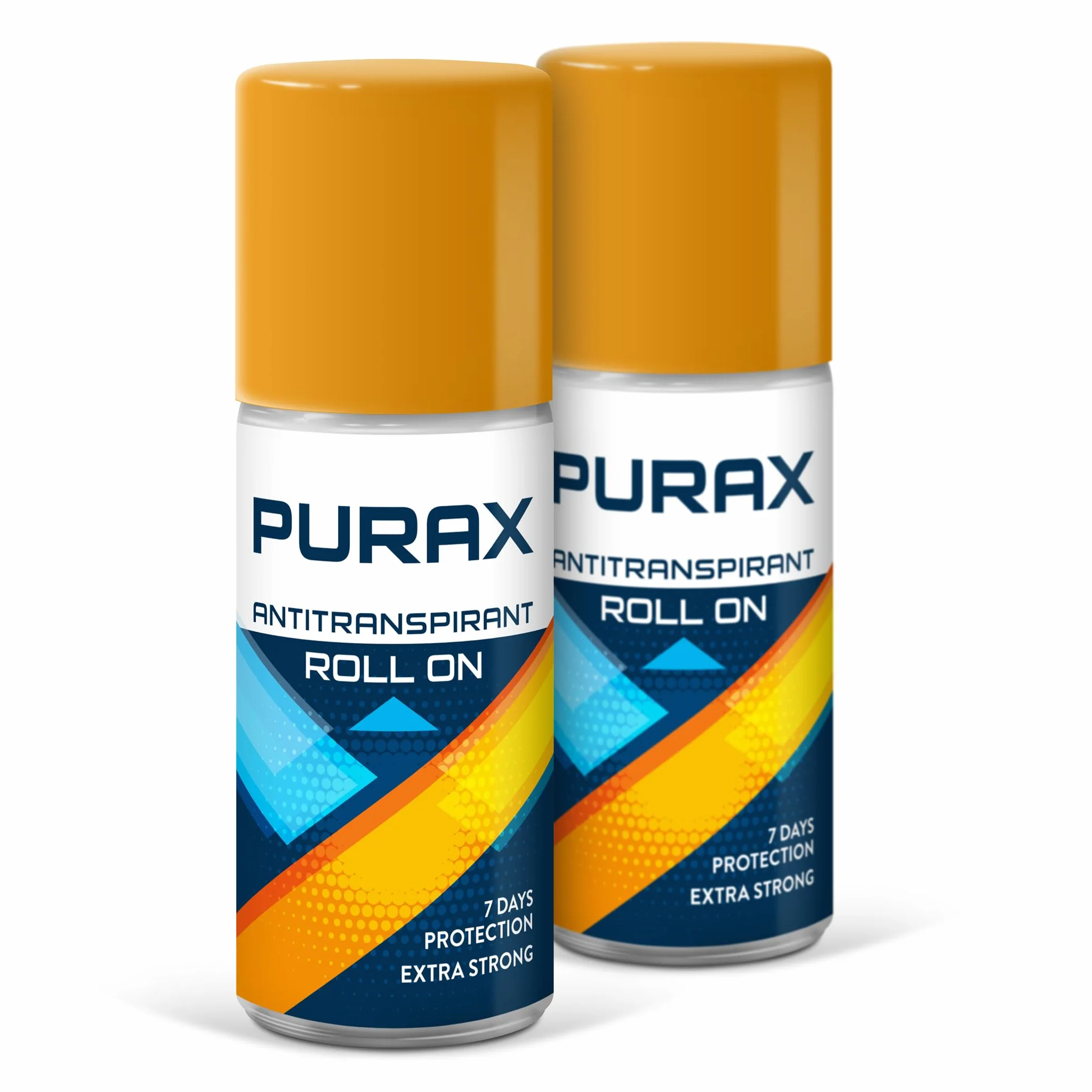 Purax Double Pack Antitranspirant Roll On Extra Strong 50ml, protection pendant 7 jours, pack de 2