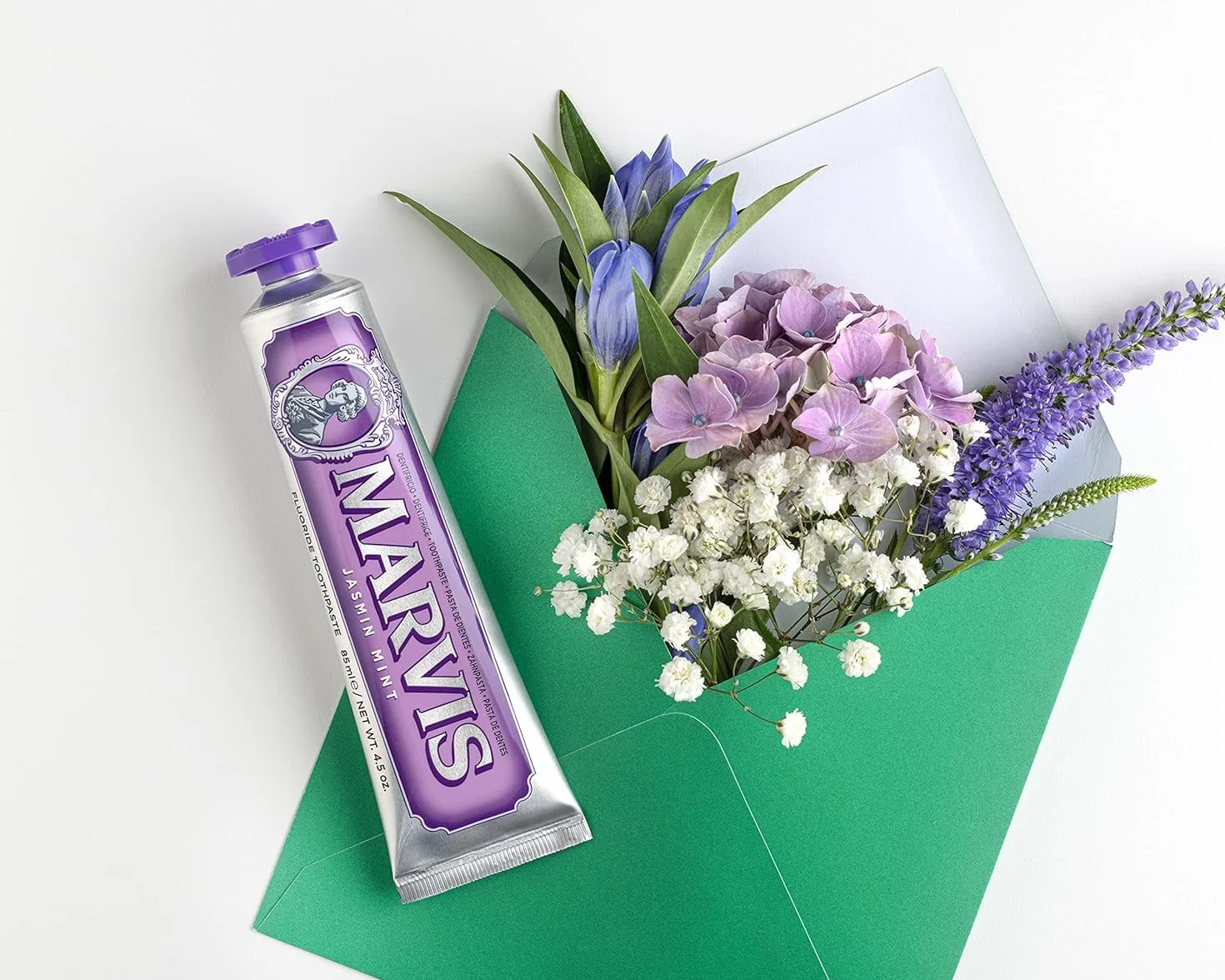 Marvis Dentifrice Menthe-Jasmin 85ml, Aide à éliminer la plaque dentaire et promouvoir des gencives saines