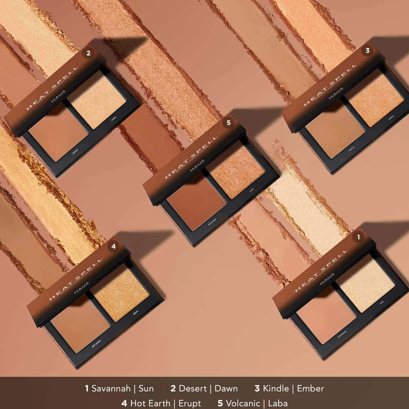 Haus Laboratories By Lady Gaga: Head Rush Blush Duo | Heat Spell Bronzer Duo, Highlighter Cheek Duos Disponible en Plusieurs Couleurs, Végétalien et sans Cruauté Envers les Animaux