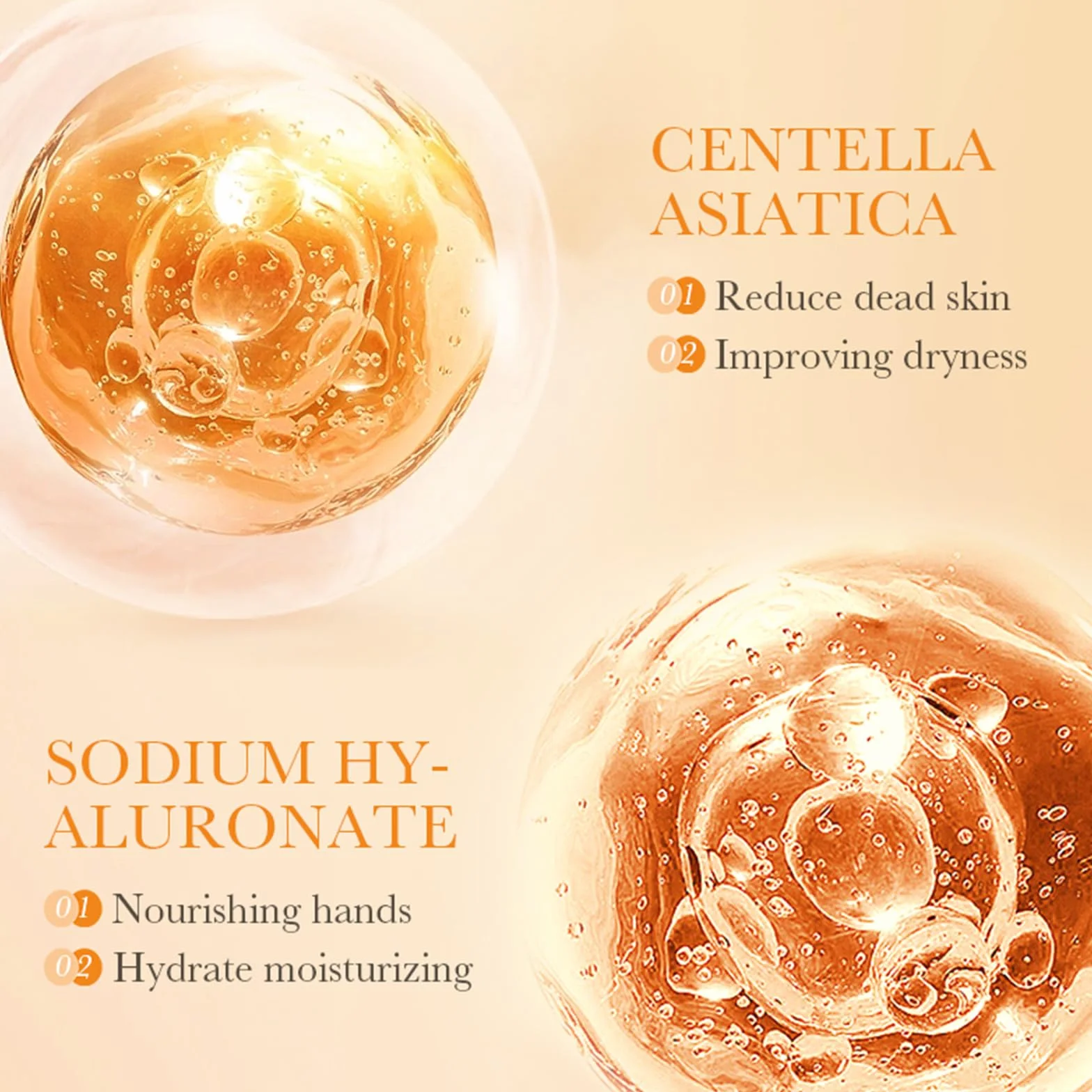 Masques Hydratants et Exfoliants pour les Mains à la Vitamine C, 5PCS