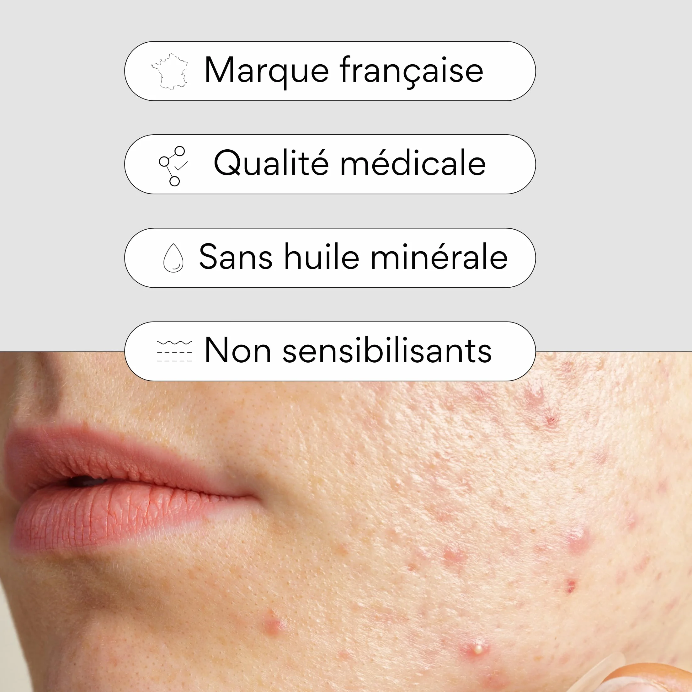 Skin & Out Patchs Micro-aiguilles x9 Stop boutons Traitement anti-inflammatoire Yuka 93/100 Vegan