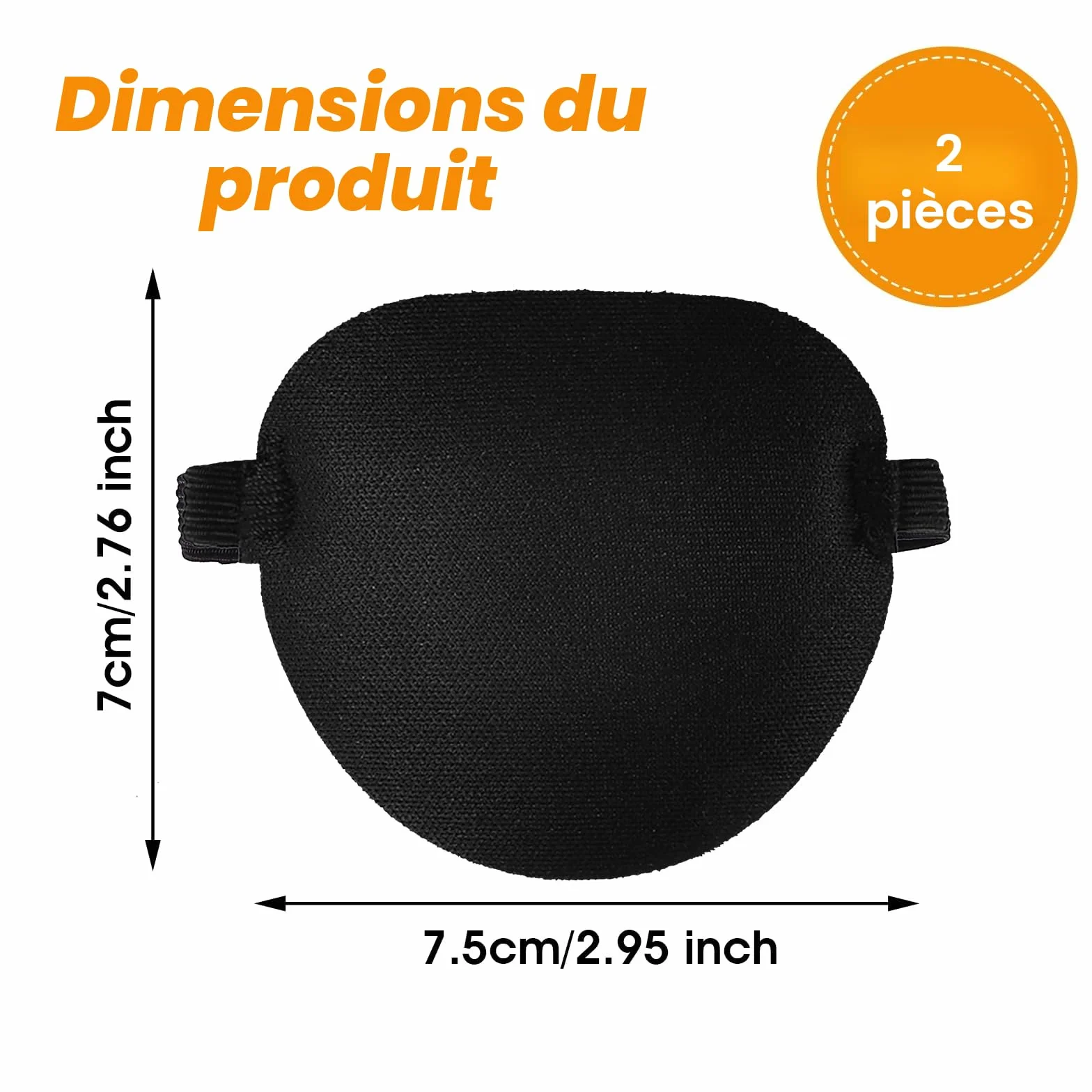 Cache-Œil Médical Réglable Adulte Enfant pour Amblyopie, Strabisme et Chirurgie - 2 Pièces