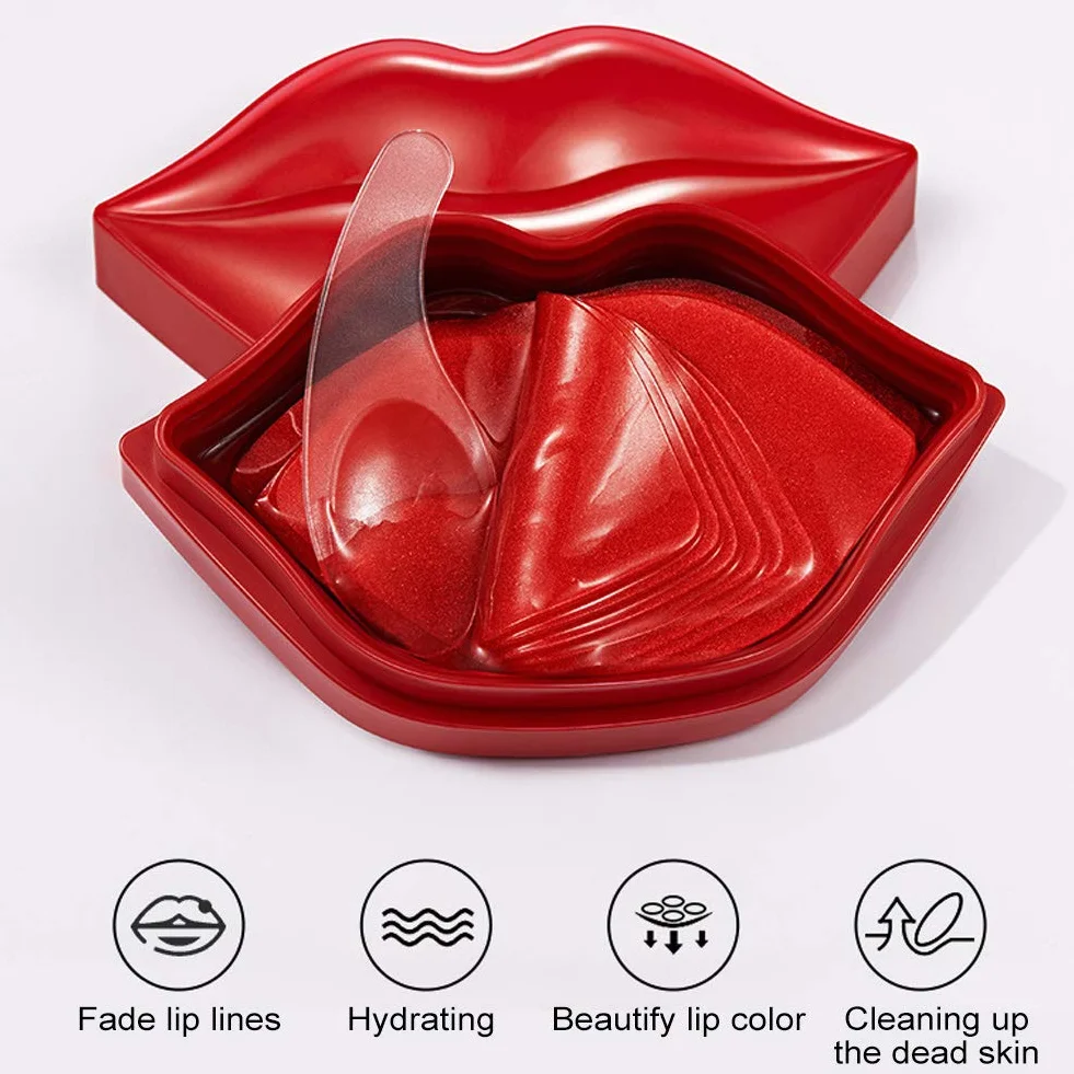Masque pour les lèvres Gel hydratant anti-age de sommeil Coussinets hydratants Ensemble masques Peeling masque levre beauté science et jeux