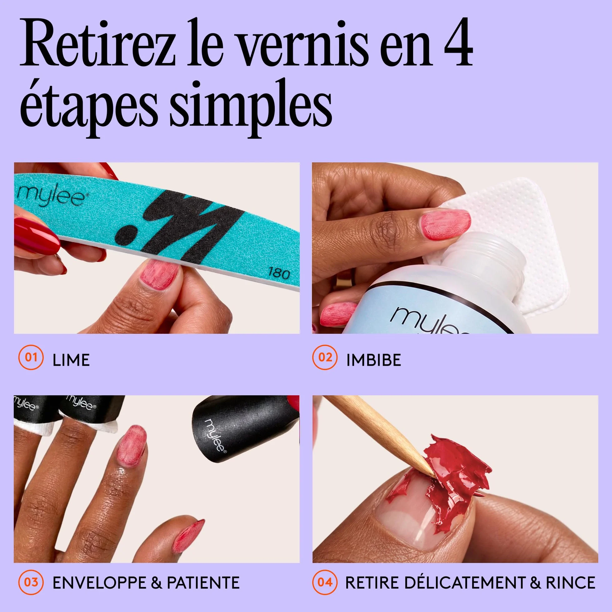 Mylee Acétone 100% Pure Dissolvant Vernis à Ongles 300ml