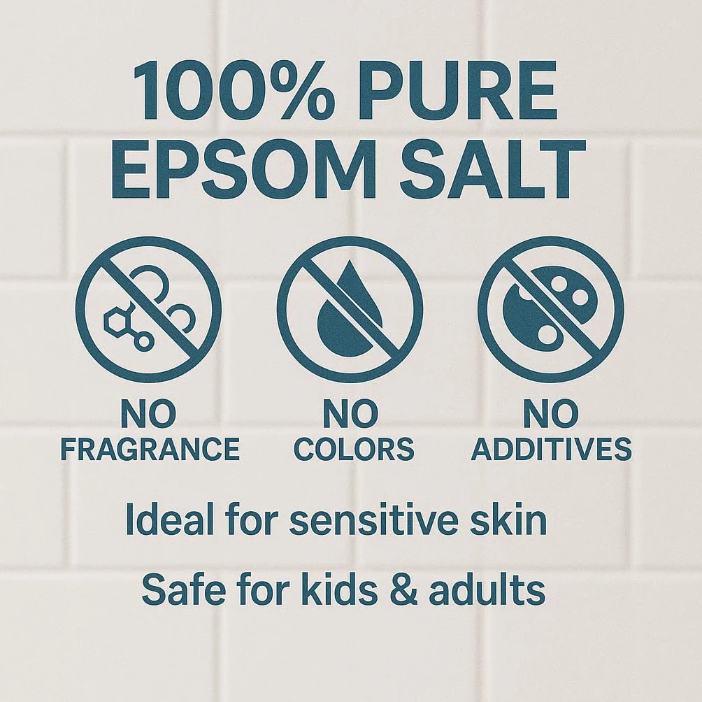 GiDeli Epsom Sel de bain Sulfate de Magnésium Heptahydraté Pur 10kg