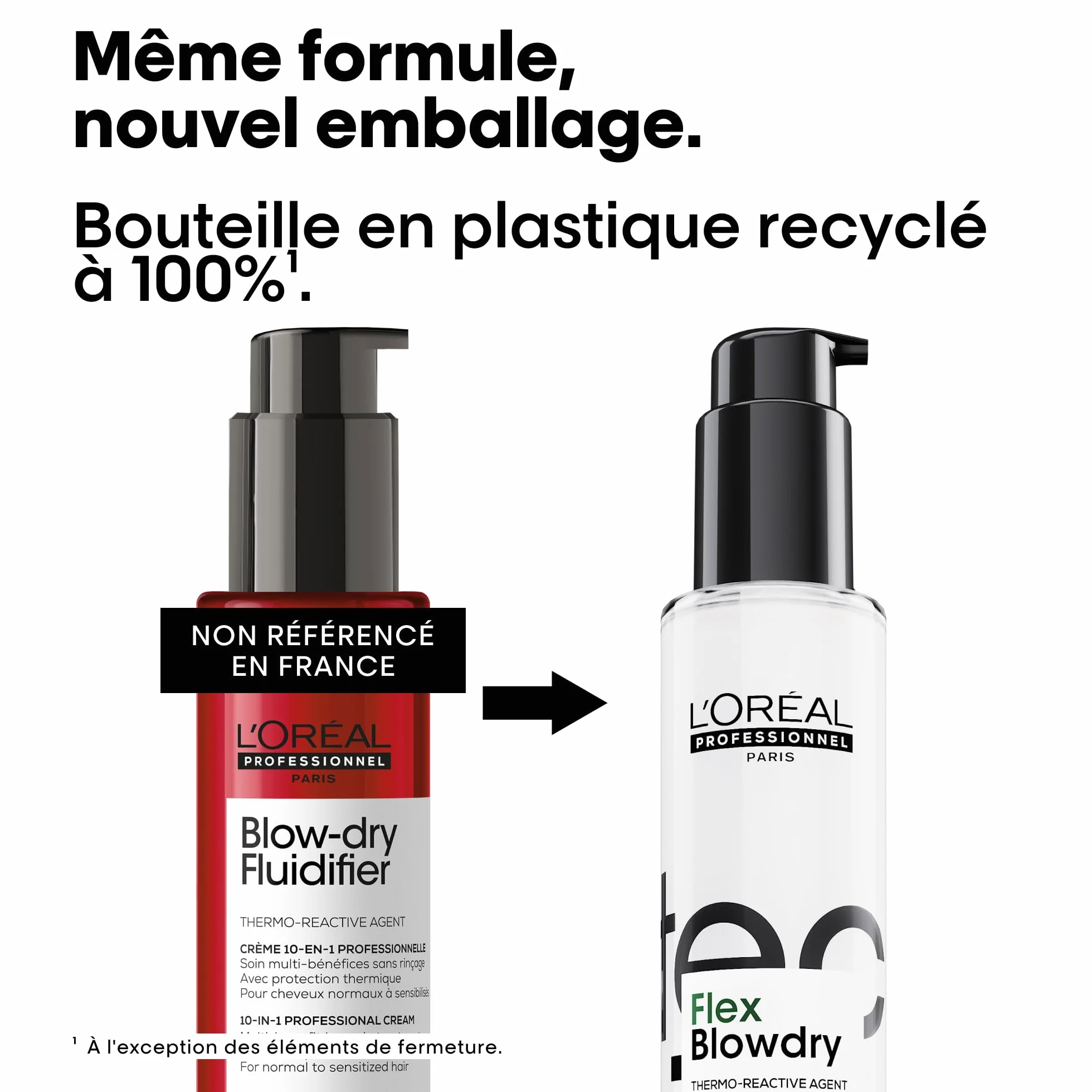 L'OREAL PROFESSIONNEL - Crème 10-en-1 Flex Blowdry Tecni Art - Soin Multi-Bénéfices, Thermoprotecteur & Anti-Frisottis - Facilite Le Brushing - Sans Rinçage - Cheveux Raides à Bouclés - 150 ml