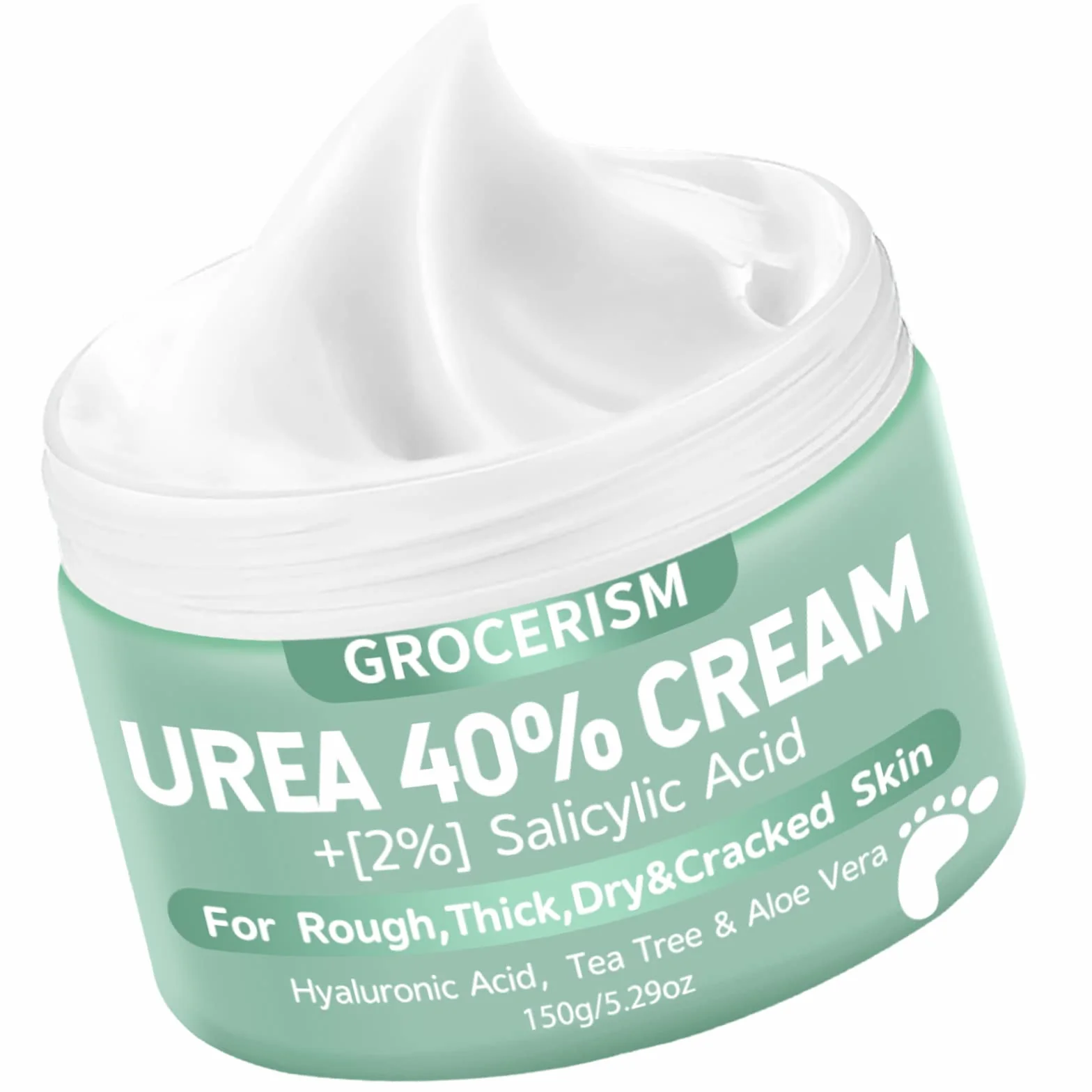 Crème à l'Urée 40% Acide Salicylique Pieds Mains Hydrate Élimine Callosités Adoucit 150 g