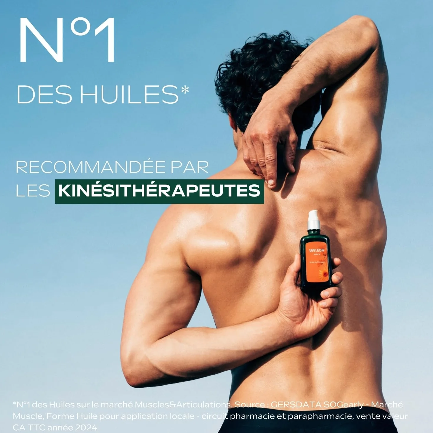 WELEDA Huile de Massage à l'Arnica 100 ml Sportifs Préparation Récupération Nourrit Assouplit Tonifie Peau Bio Vegan