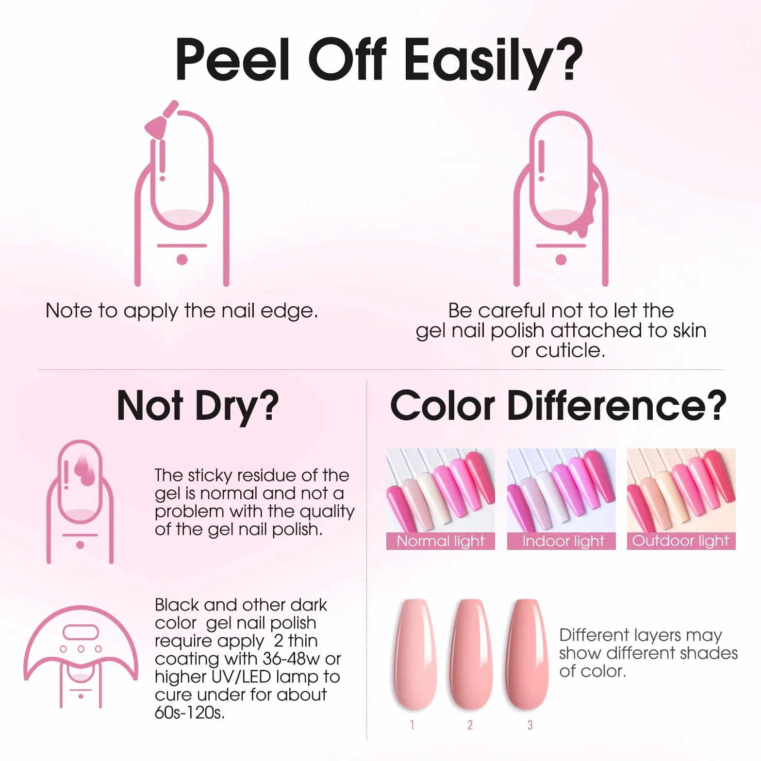 ROSALIND Vernis Semi Permanent 6 Couleurs Macaron Pastel Violet Bleu Vert Jaune Rose Gel Nail Polish Set