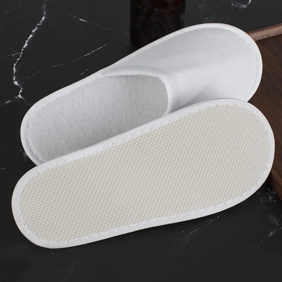 Chausson Invité, 100 Paires Pantoufles Jetables D'hôtel Et, Chaussons Jetables, Sandales Jetables pour Hôtels, Spa, Hôtel, Salle De Bain