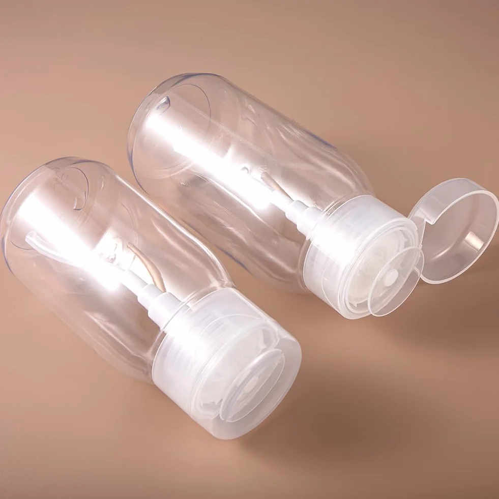 Flacons vides en Plastique 500 ML pour dissolvant de Vernis à Ongles Lot de 2