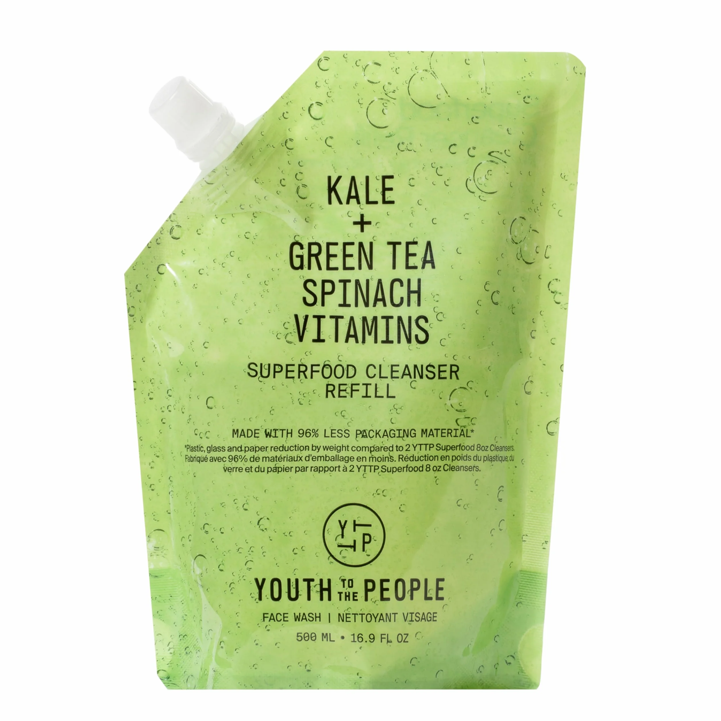 Youth To The People Superfood Cleanser, Nettoyant Visage, Recharge 500 ml