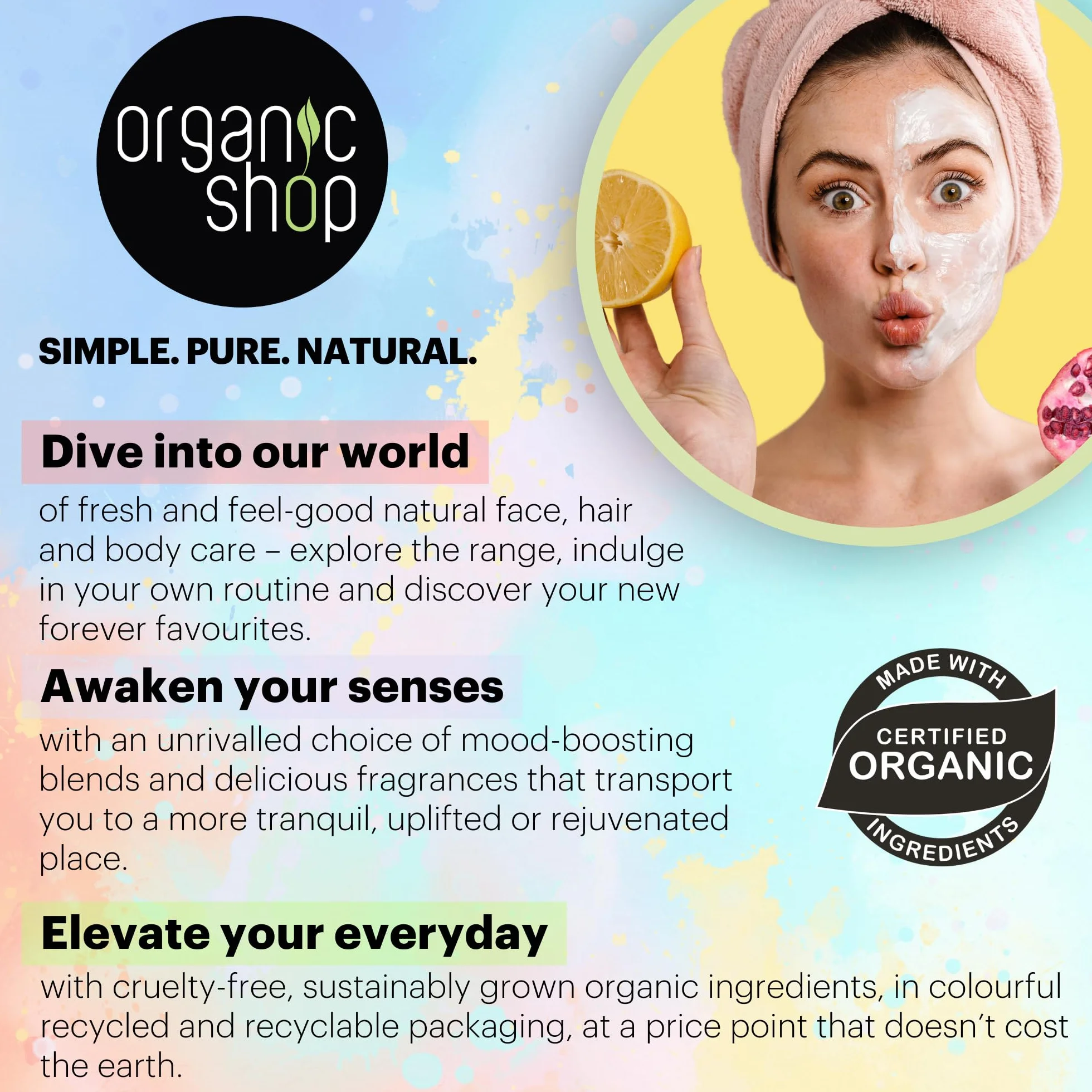 Organic Shop Mousse corporelle revitalisante au néroli 250 ml
