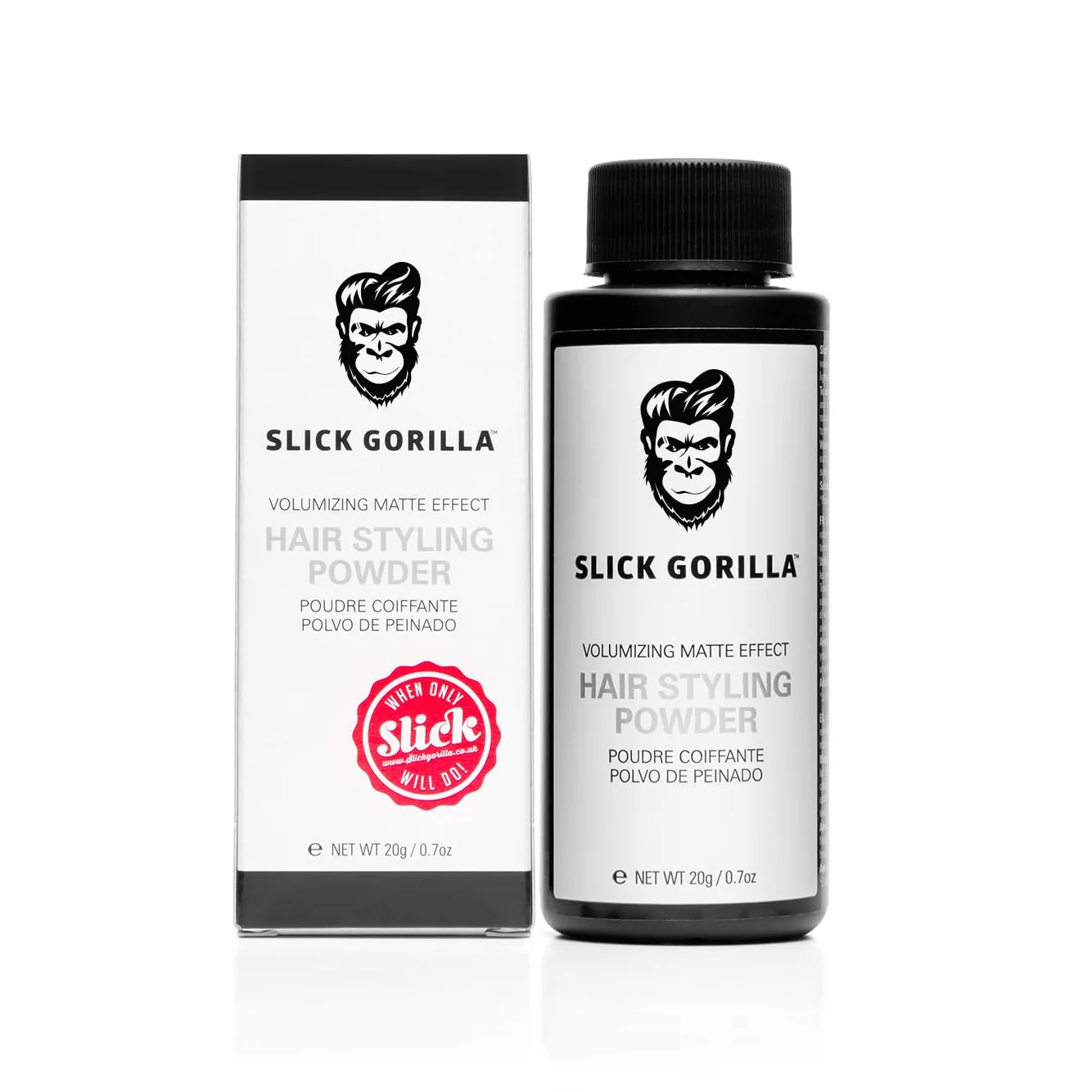 Slick Gorilla Hair Styling Powder 20g Poudre De Coiffage Finition Mate
