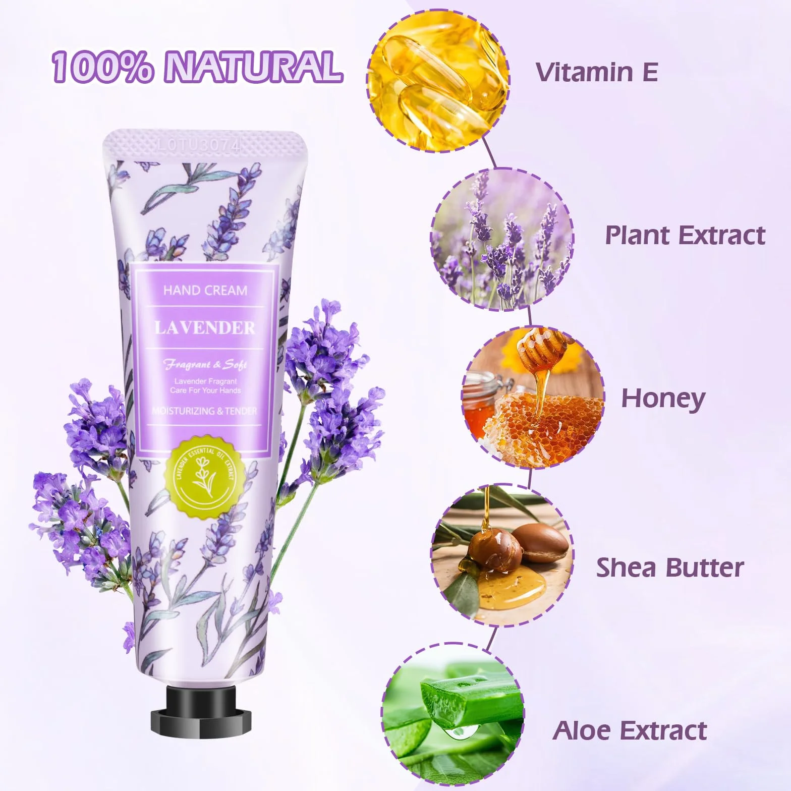 Creme Main Reparatrice Intense Lot de 6 30g Coffret Cadeau Noel Femme