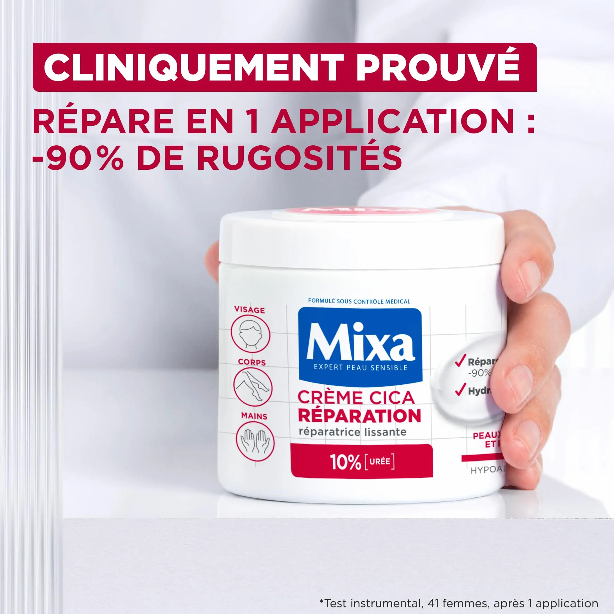 Mixa Crème Cica Réparation Peaux Très Sèches 400ml