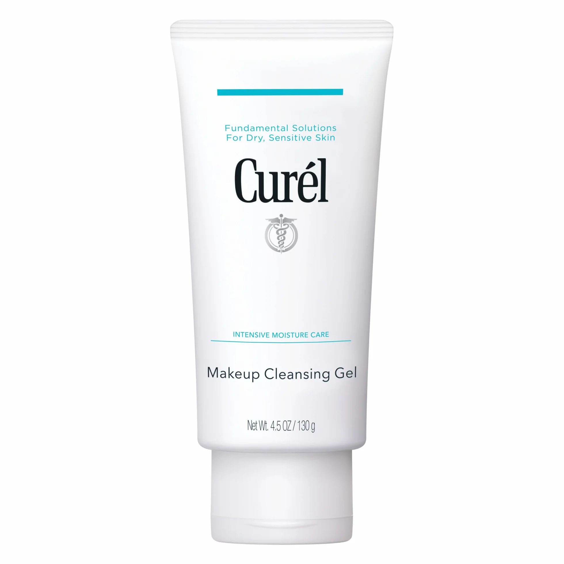 Curel Japanese Skin Care Gel nettoyant pour maquillage 133 ml | Élimine le maquillage imperméable, pour les peaux sèches sensibles, pH équilibré, sans parfum et sans alcool, étape 1 sur 2