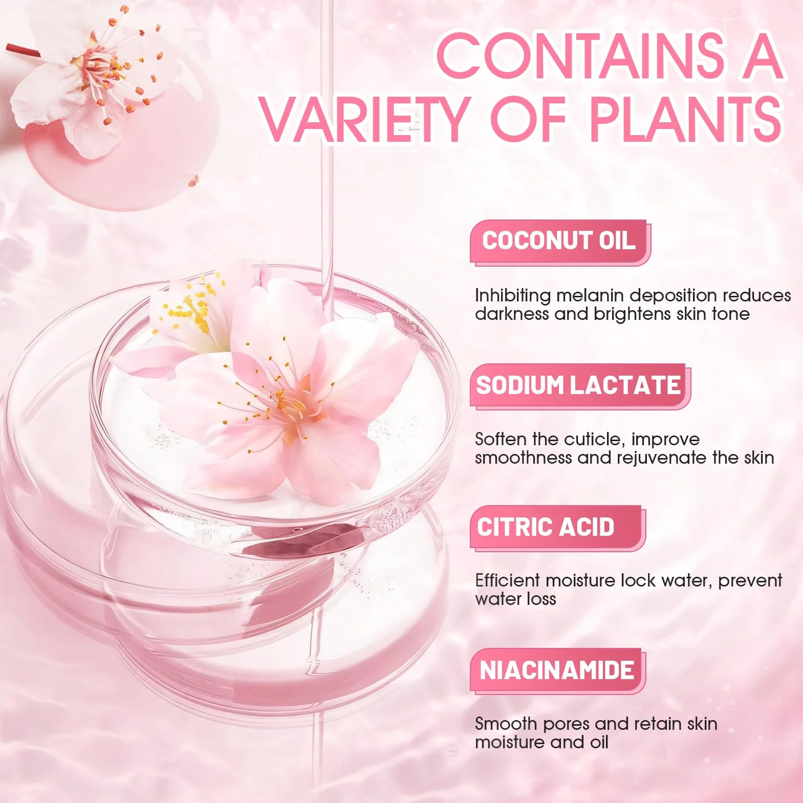 Sakura Coffret Soins Visage Femme 11 Pièces, Coffret de Soin Peau Hydratant Nourrissant