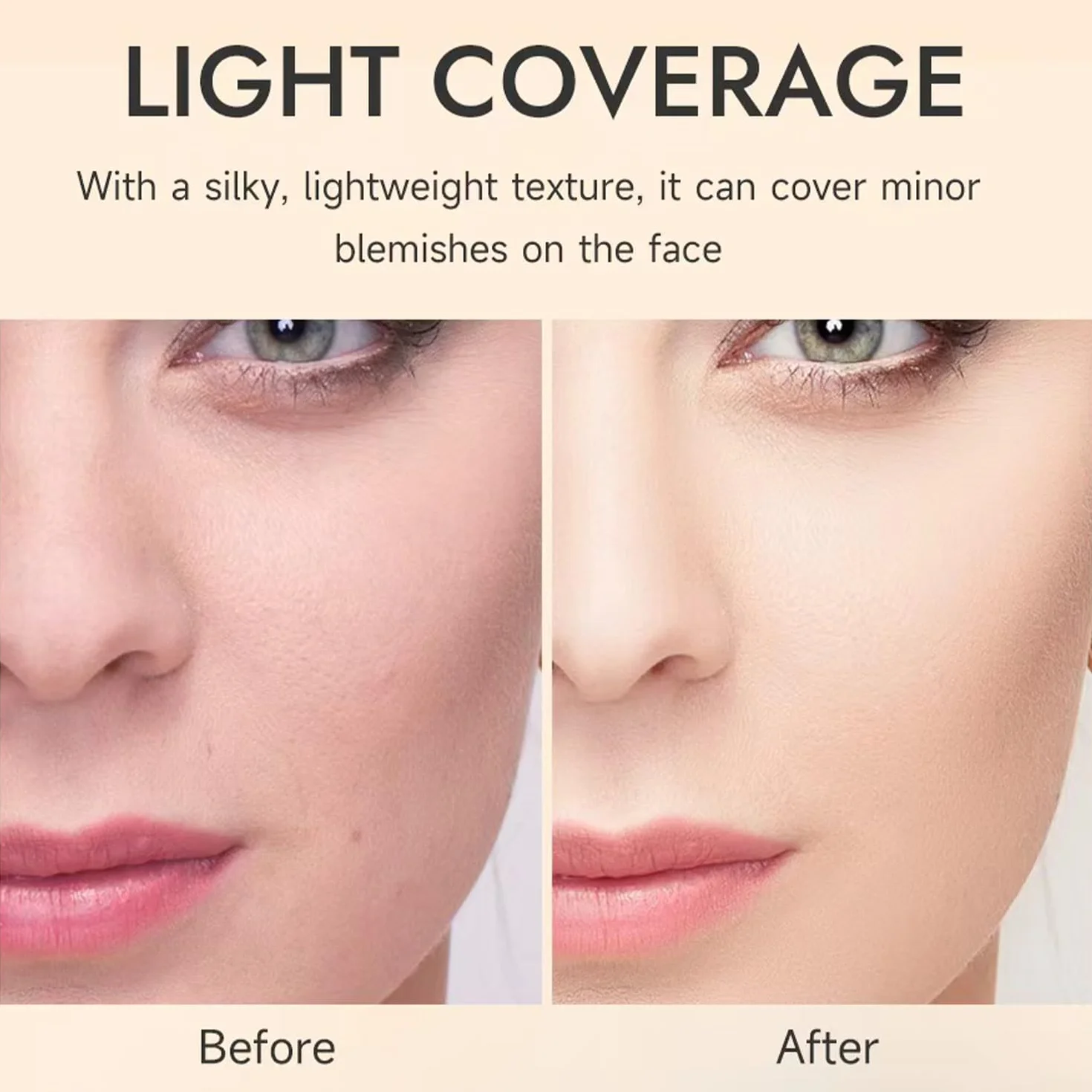 CC Cream Crème Correctrice de Teint SPF 25 Hydratant Teinté Léger Tenue Longue Effet Lissant Illuminateur DARK 45ml
