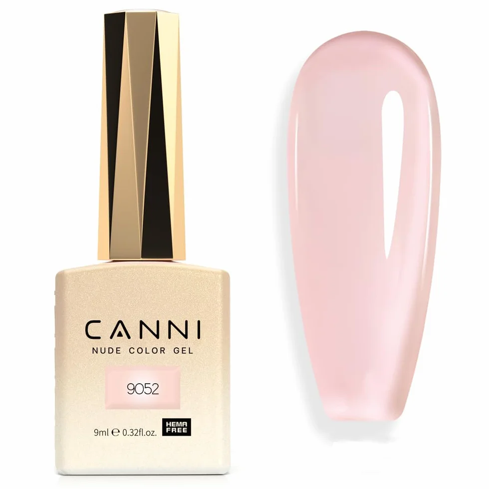 CANNI HEMA FREE Transparent French Nude Gel Nail Polish Soak Off Naturelle Rose Blanc Laiteux Nail Art