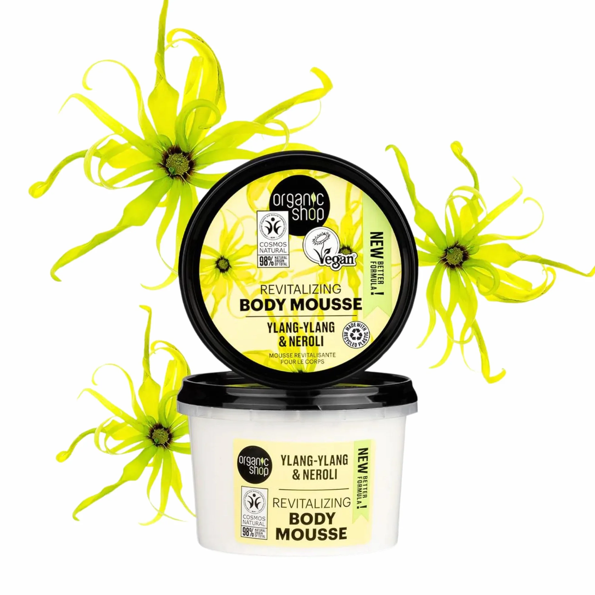 Organic Shop Mousse corporelle revitalisante au néroli 250 ml