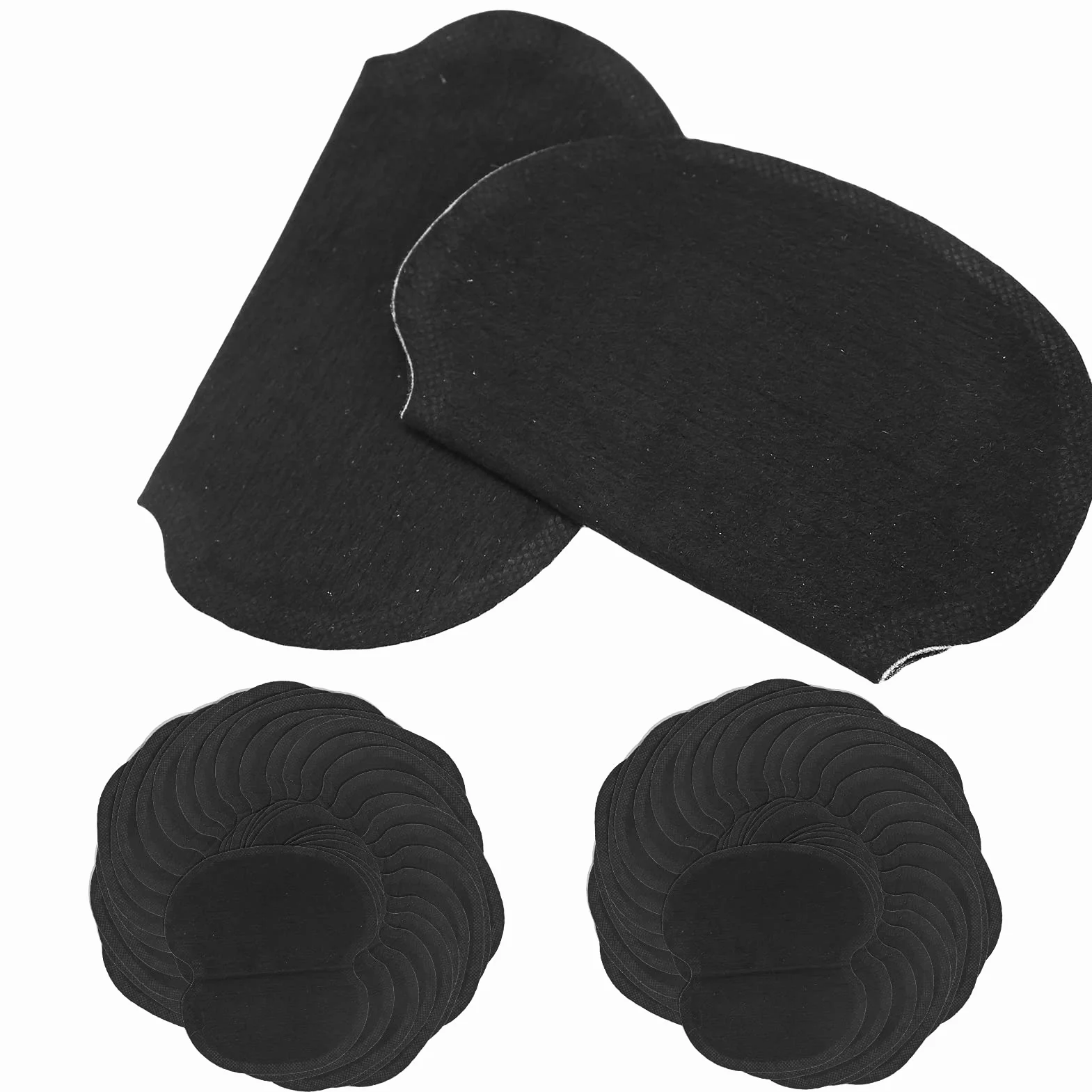 Coussinet Anti Transpirant Aisselles 60 Pièces Coussinets de Sueur Sous les Aisselles Tissu Non Tissé Robe Vêtements Coussinets de Sueur Sous les Bras, Non Visibles, pour Femmes et Hommes, Noir