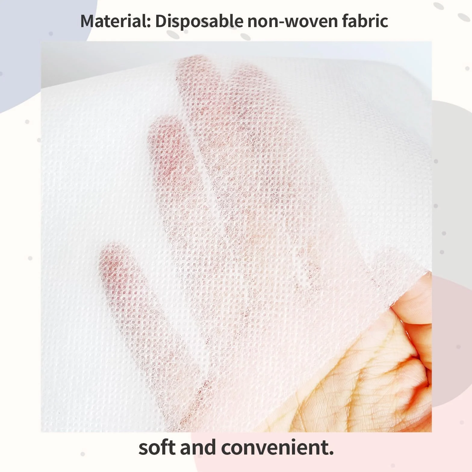 Capuchons de Protection pour Maquillage, Couvre-Visage Jetables en Non-Tissé, Protection du Maquillage et des Vêtements, Masque Cosmétique