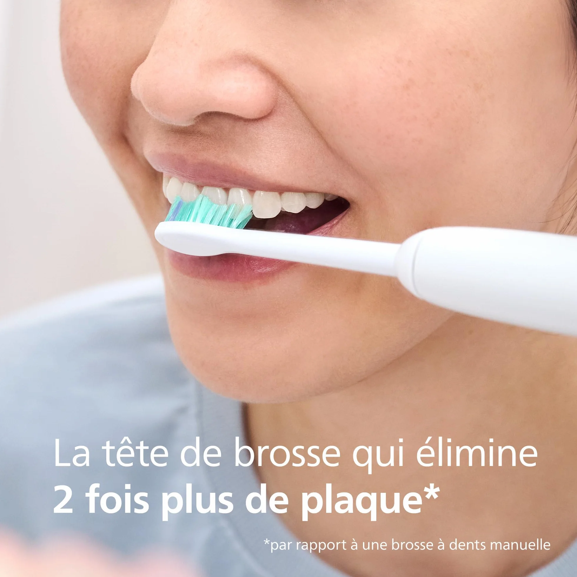 Philips Sonicare C1 ProResults têtes de brosse à dents de rechange d'origine blanc lot de 8 HX6018/87