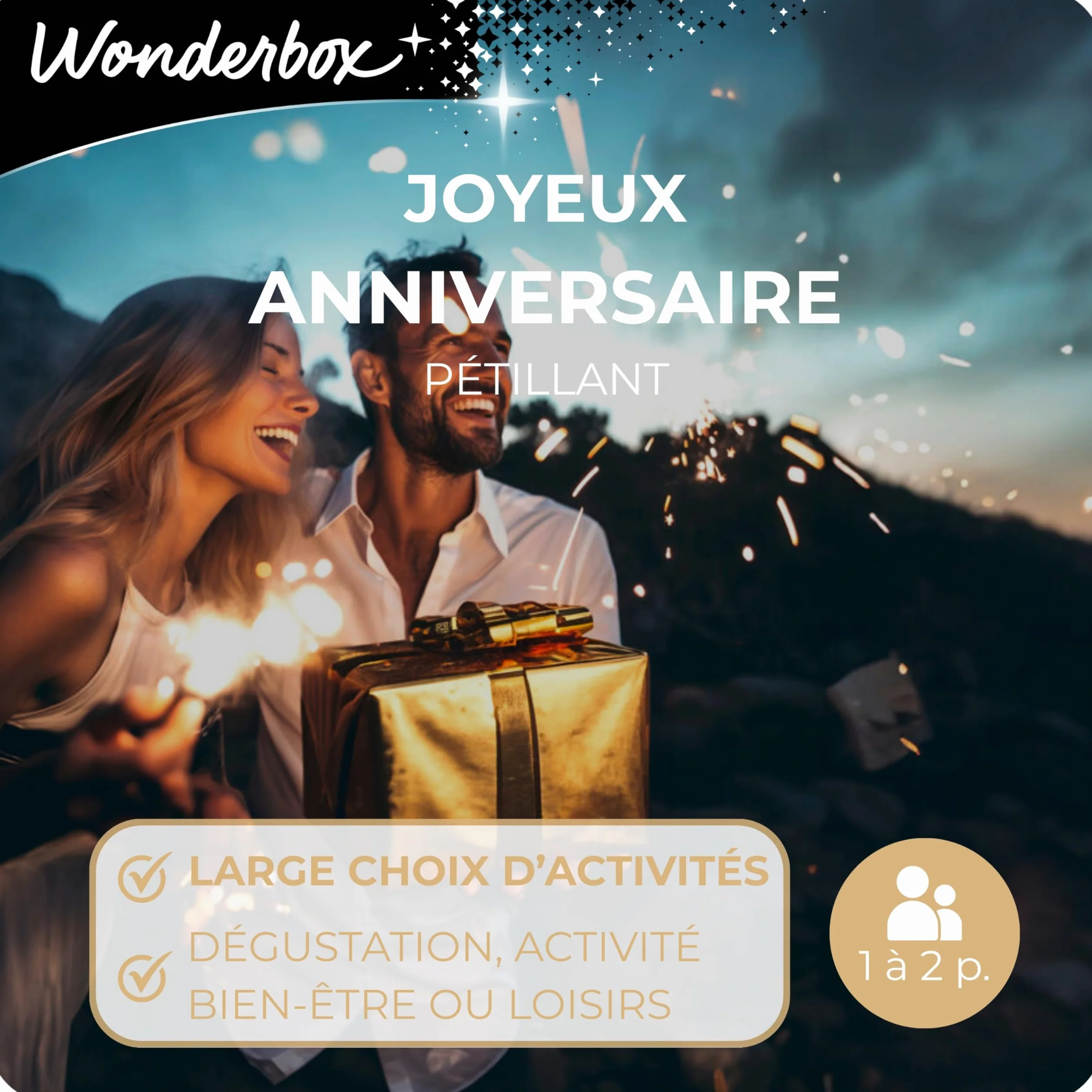 Wonderbox Joyeux Anniversaire Pétillant Coffret Cadeau Multi Activités