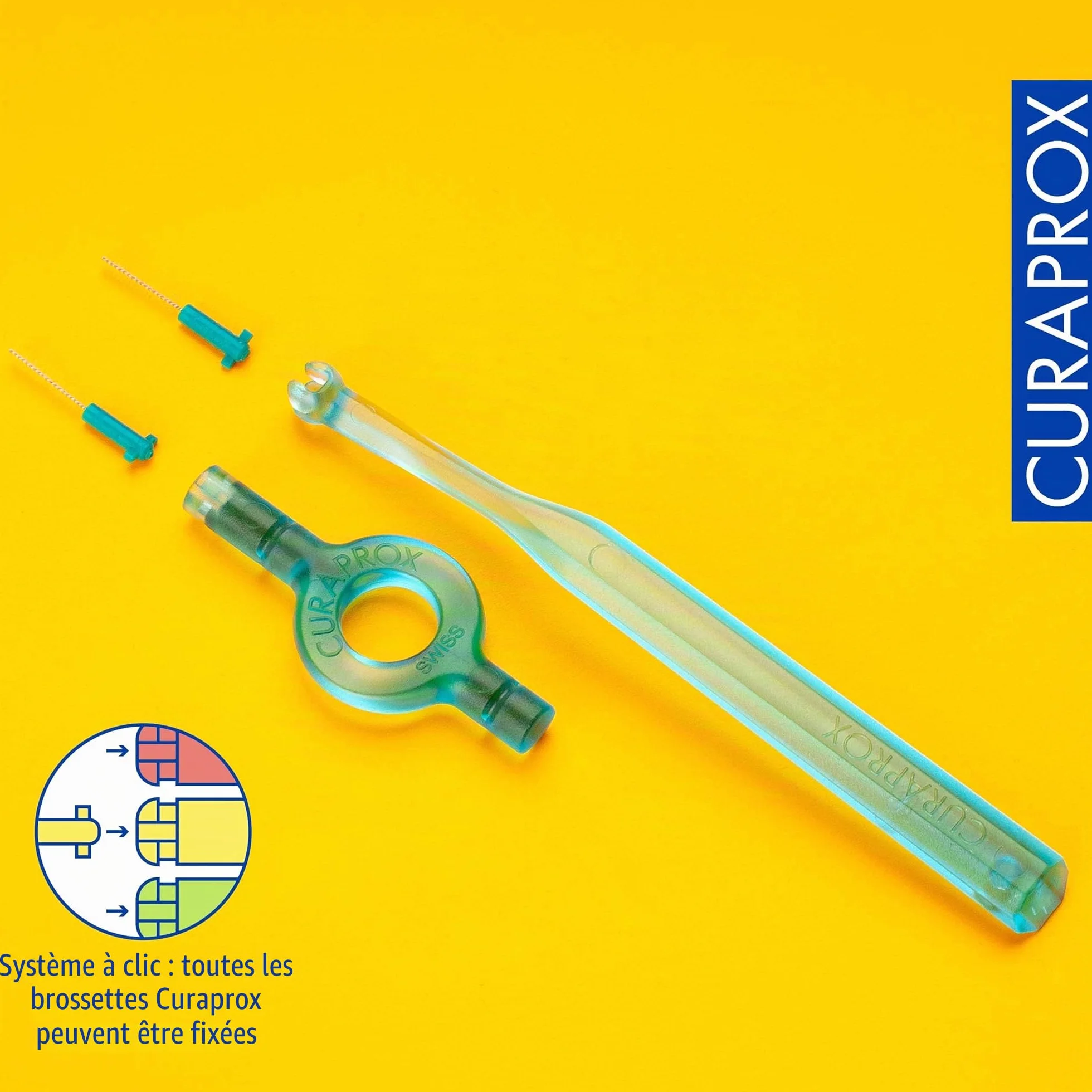 Curaprox CPS 06 Prime Brossettes Interdentaires Vert ISO Taille 0 Filaments Ultra-Fins Pack de 8
